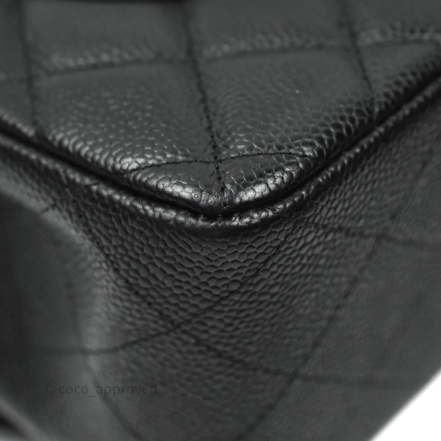 Chanel Jumbo Double Flap Black Caviar Silver Hardware⁣⁣