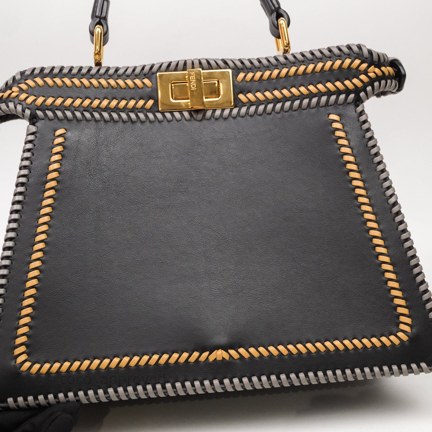Fendi Small Peekaboo Iseeu Black/ Grey