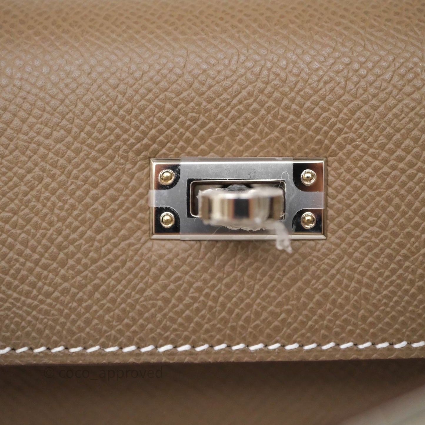 Hermes Kelly 25 Etoupe 18 Palladium Hardware