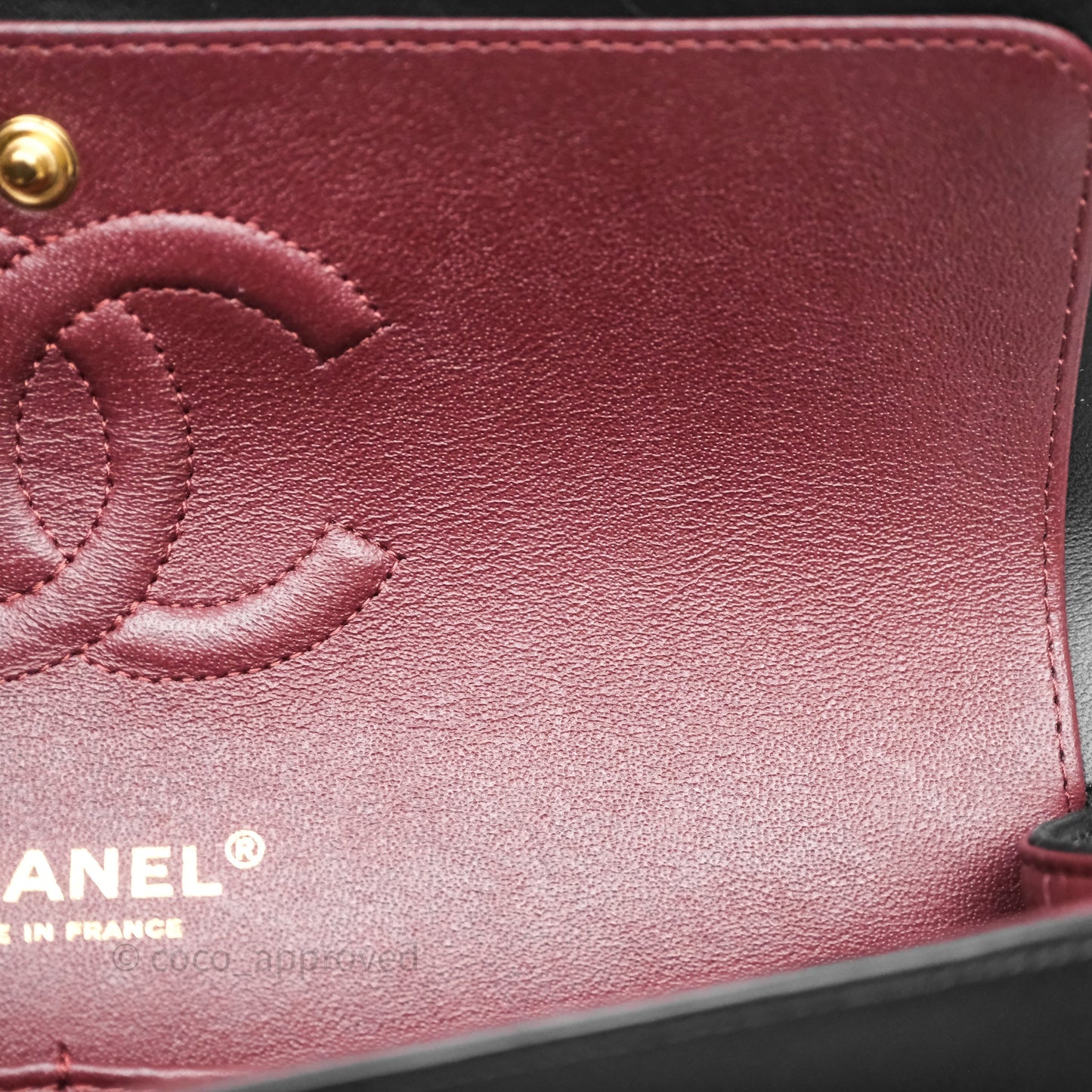 Chanel Classic M/L Medium Flap Quilted Black Lambskin Gold Hardware