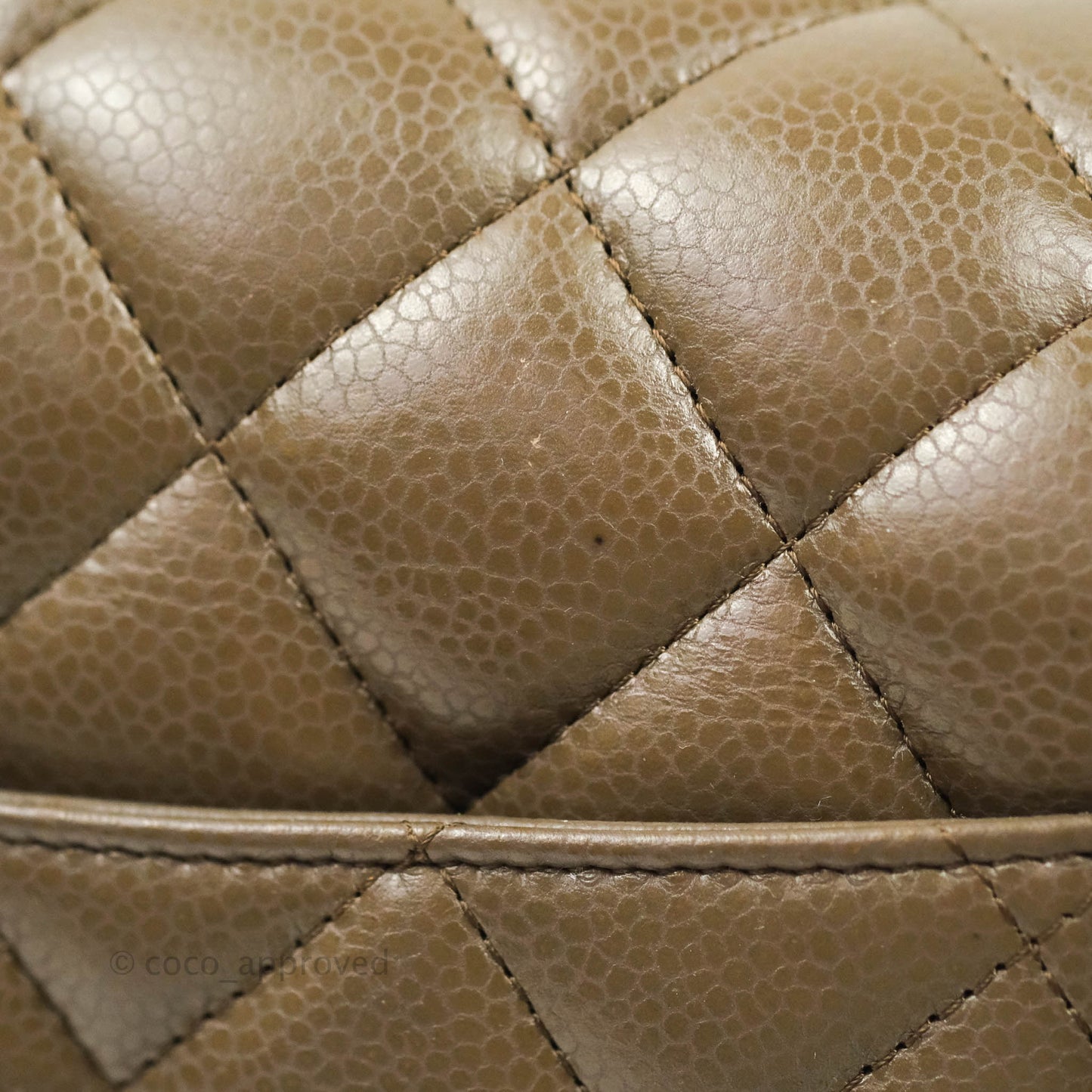 Chanel Jumbo Double Flap Taupe Caviar Silver Hardware⁣⁣