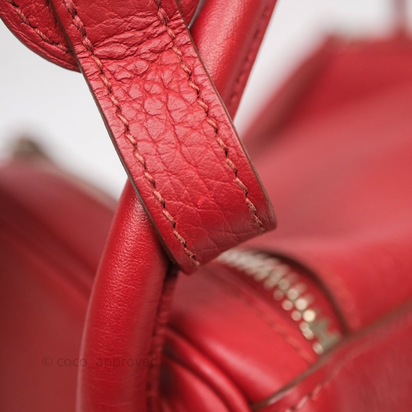 Hermès Lindy 30 Rouge Garance 54 Clemence Palladium Hardware