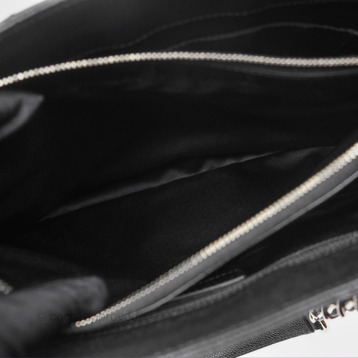 Chanel GST Black Caviar Silver Hardware