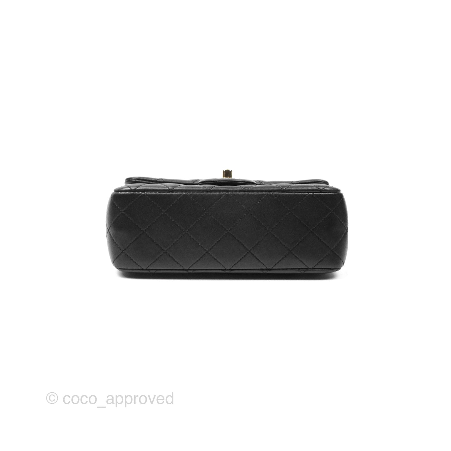 Chanel Ball Crush Mini Rectangular Black Lambskin Gold Hardware 23C