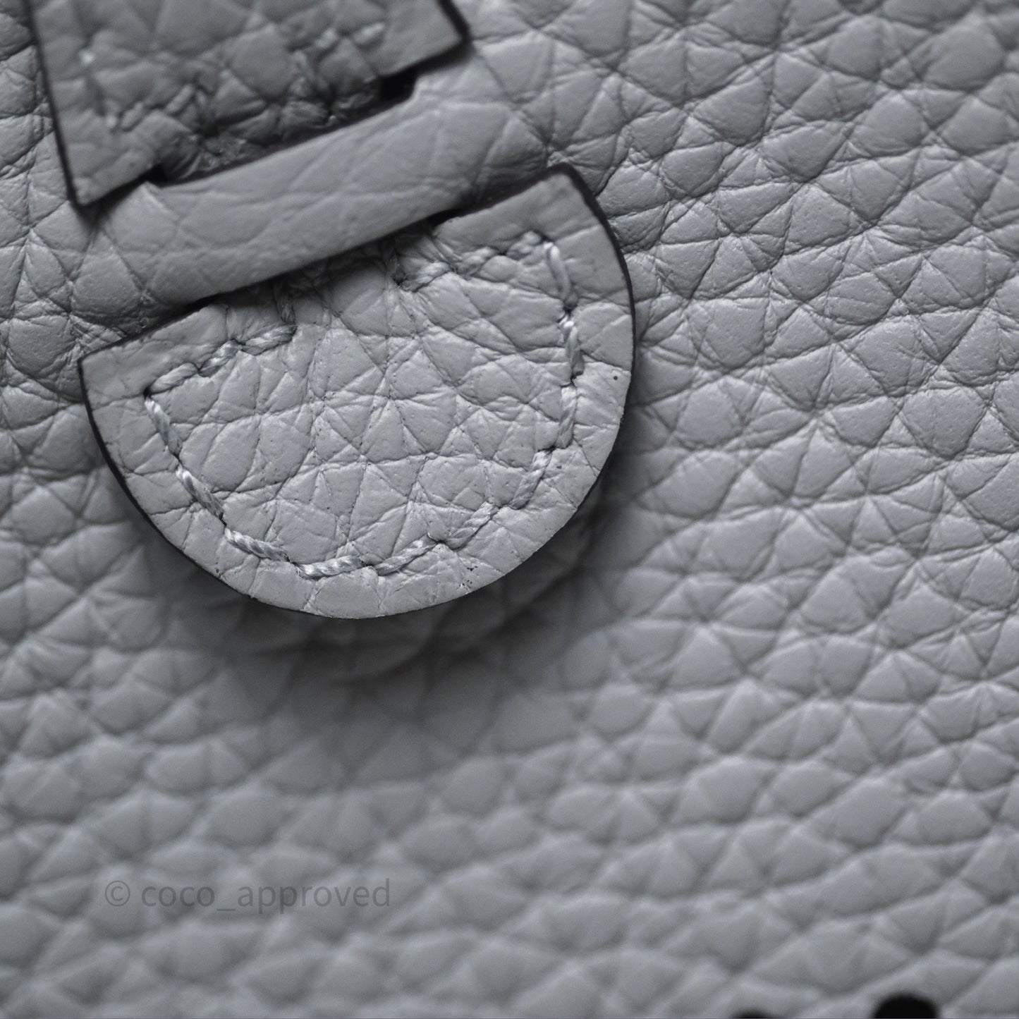 Hermès Mini Evelyne 16 Glacier 8U Clemence Palladium Hardware