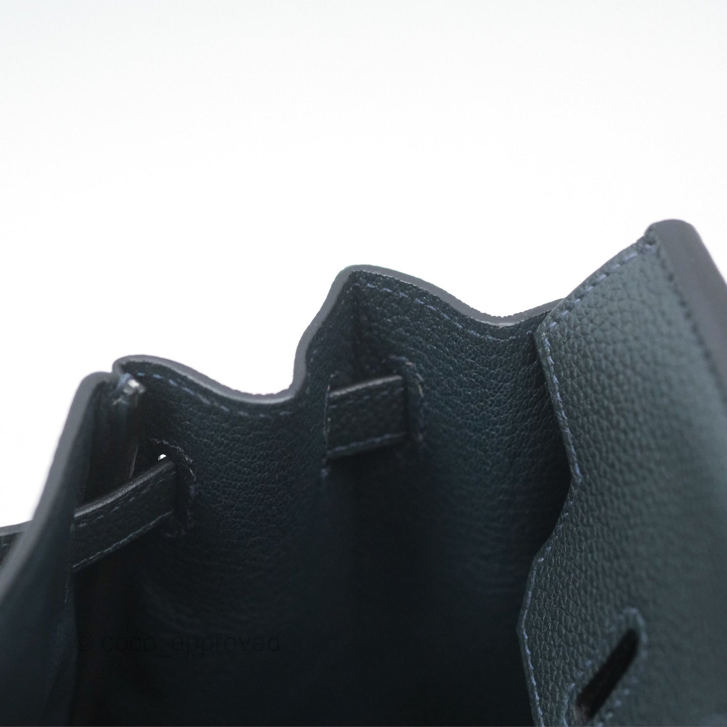 Hermès Birkin 25 Retourne Vert Rousseau V0 Togo Gold Hardware