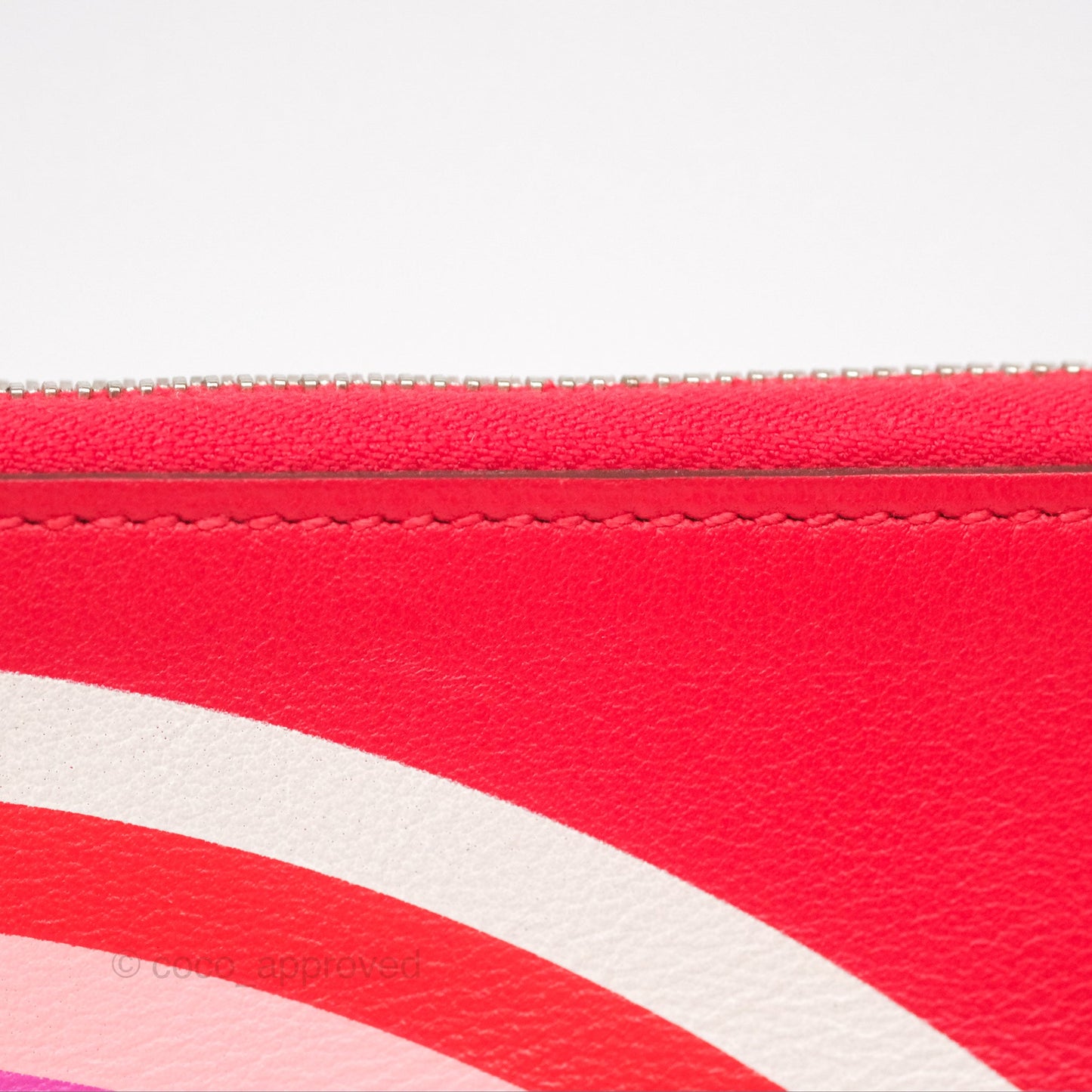 Hermès Carre Pocket Long Pouch Swift Rouge De Cœur / Alezan / Rouge De Cœur