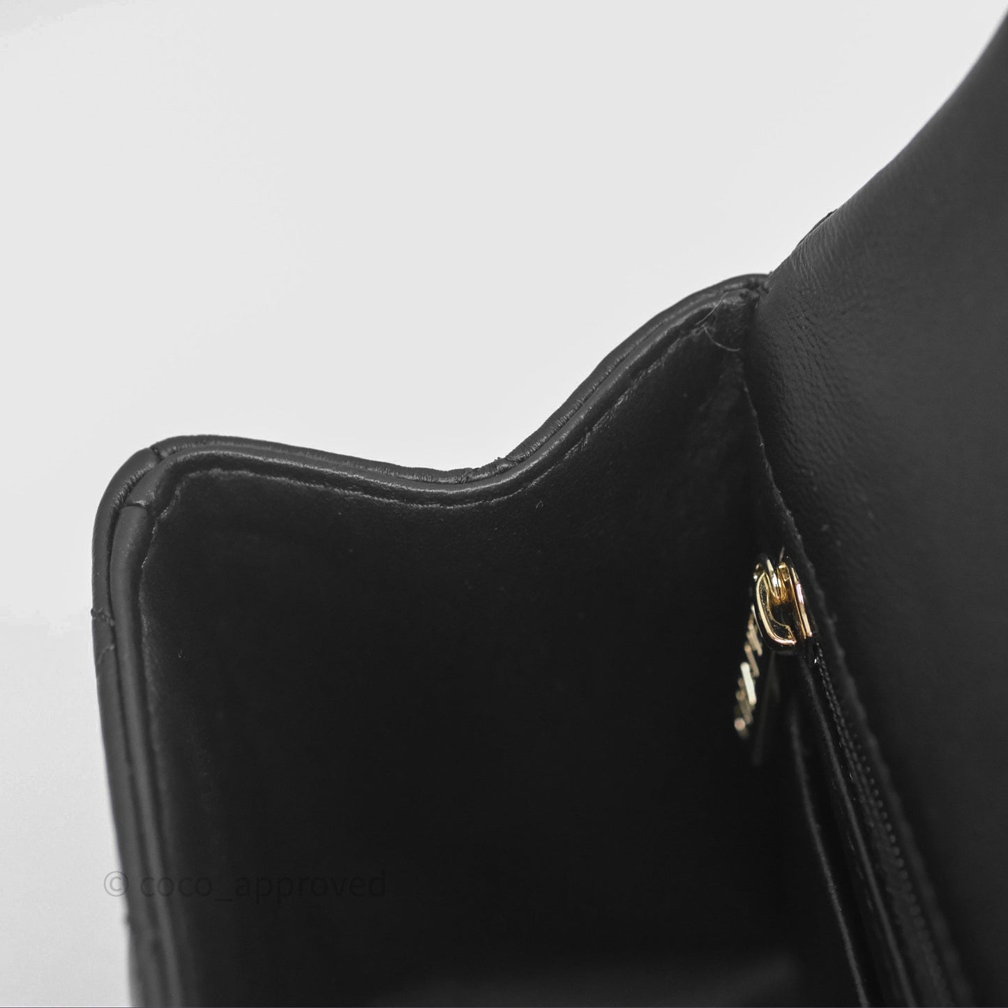 Chanel Top Handle Mini Rectangular Flap Black Lambskin Gold Hardware