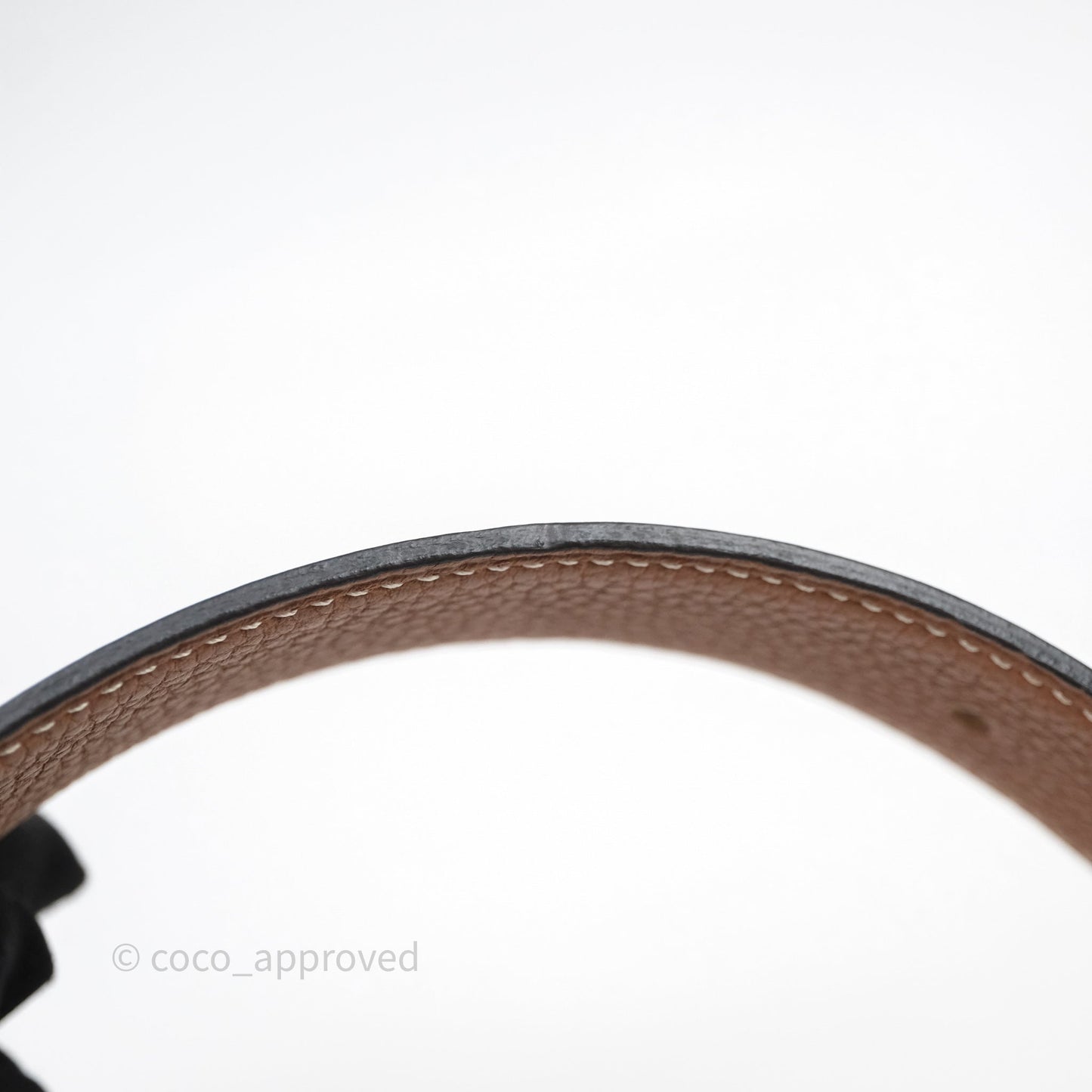 Hermès H Belt Buckle & Reversible Strap Black Gold Hardware