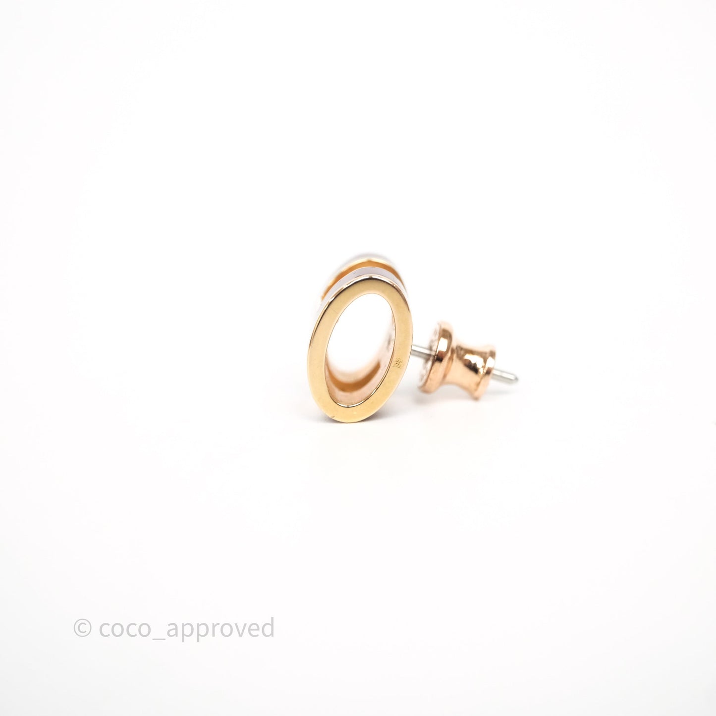 Hermès Pop H Earrings Burgundy Rose Gold