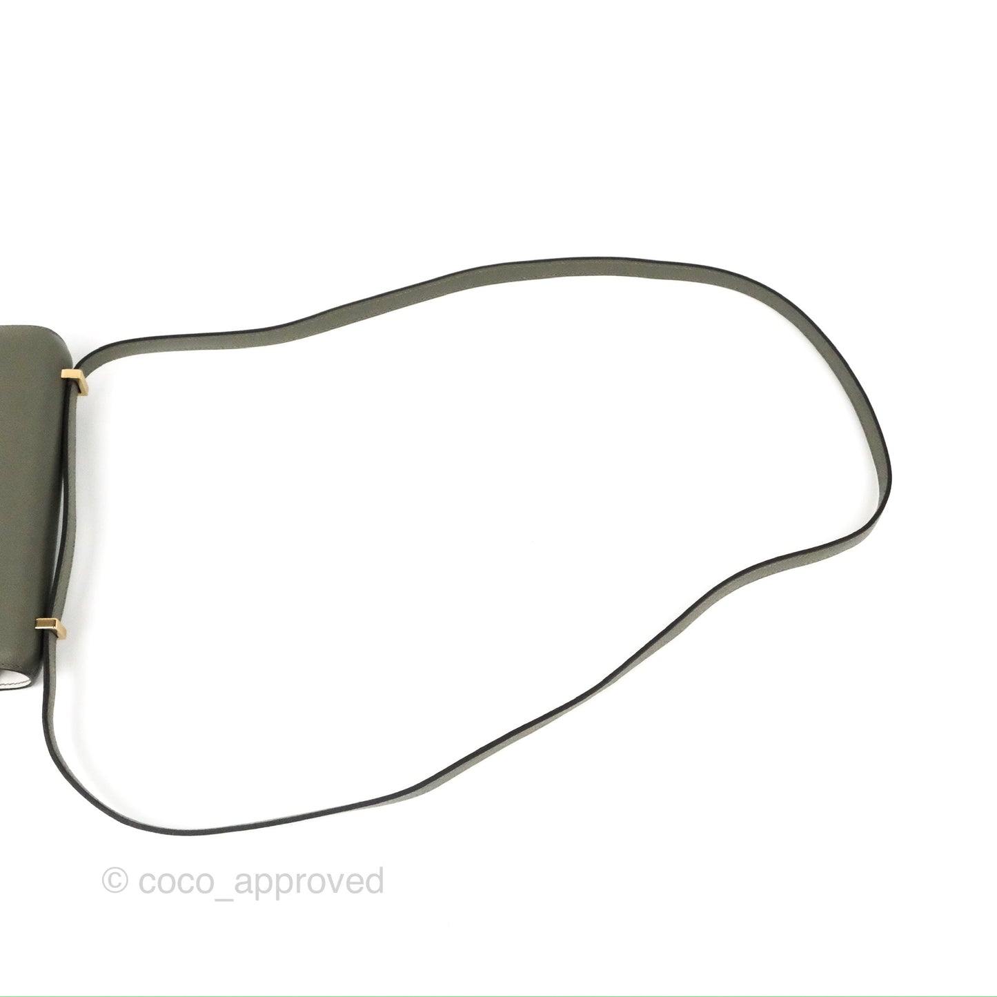 Hermès Constance Mini 18cm with Mirror Gris Meyer 0L/Gris Pale M4 Evercolor Gold Hardware