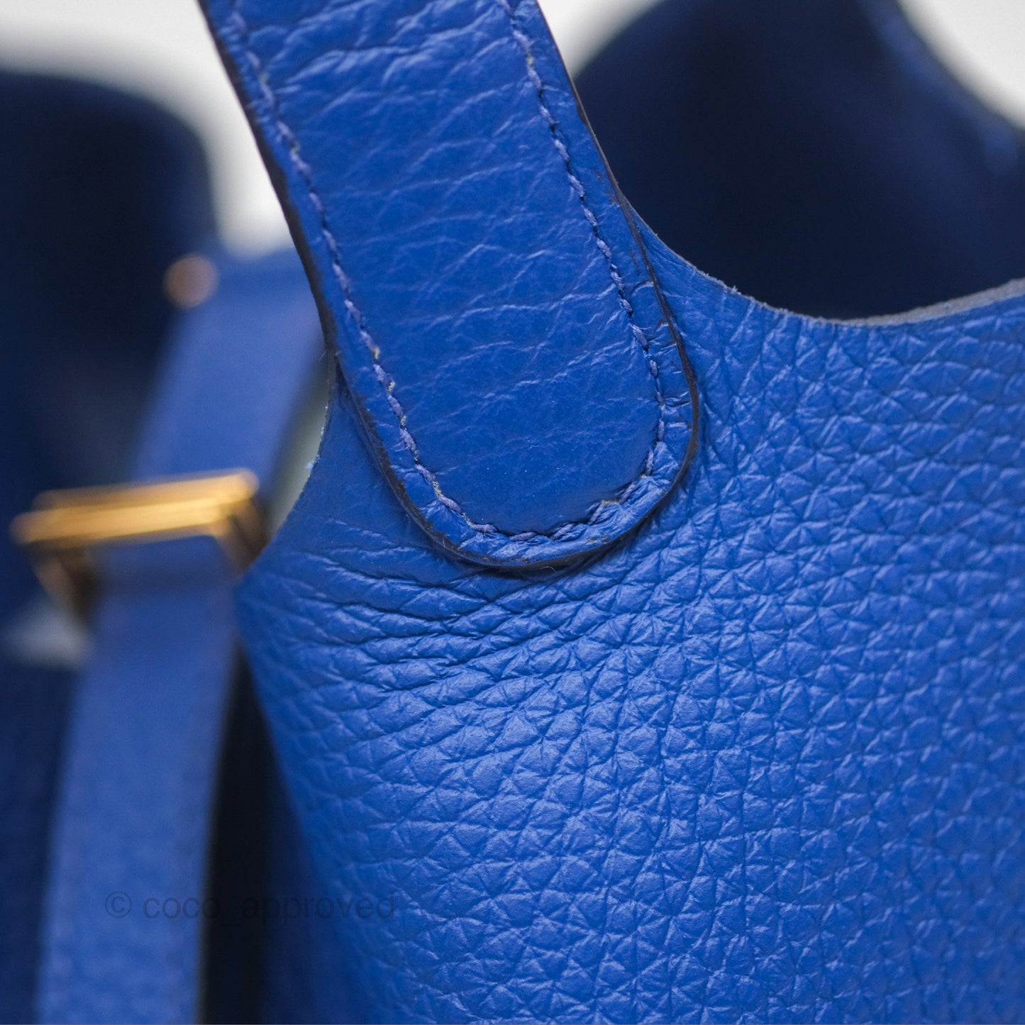 Hermès Picotin Lock 18 Bleu Royal Taurillon Clemence Gold Hardware