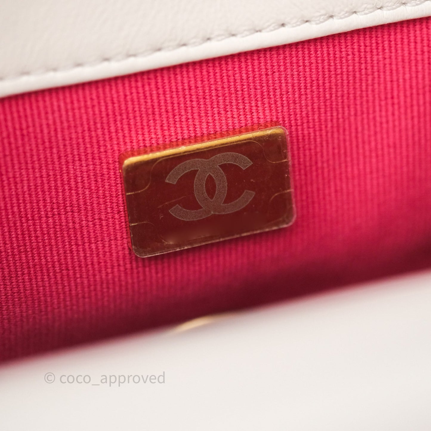 Chanel Small Fancy Jewel Flap White Shiny Lambskin Aged Gold Hardware 23S