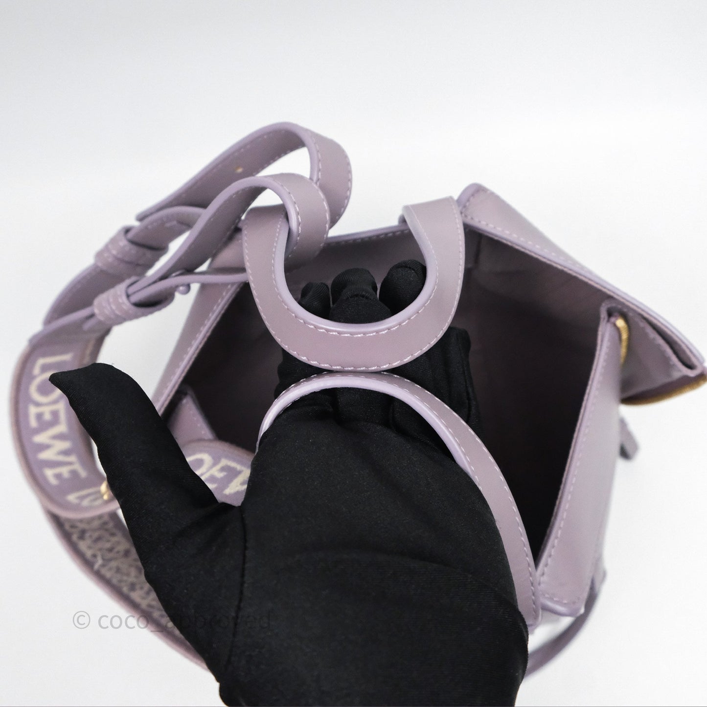 Loewe Small Hammock Shoulder Bag Calfskin Purple