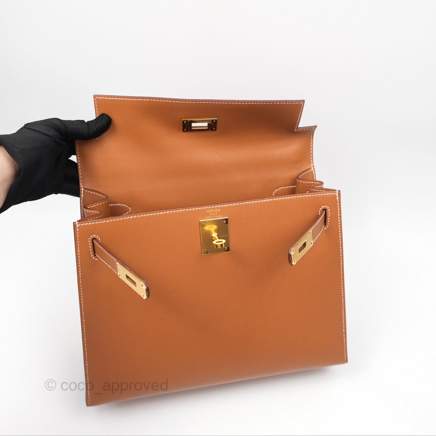 Hermès Kelly 28 Sellier Gold 37 Epsom Gold Hardware