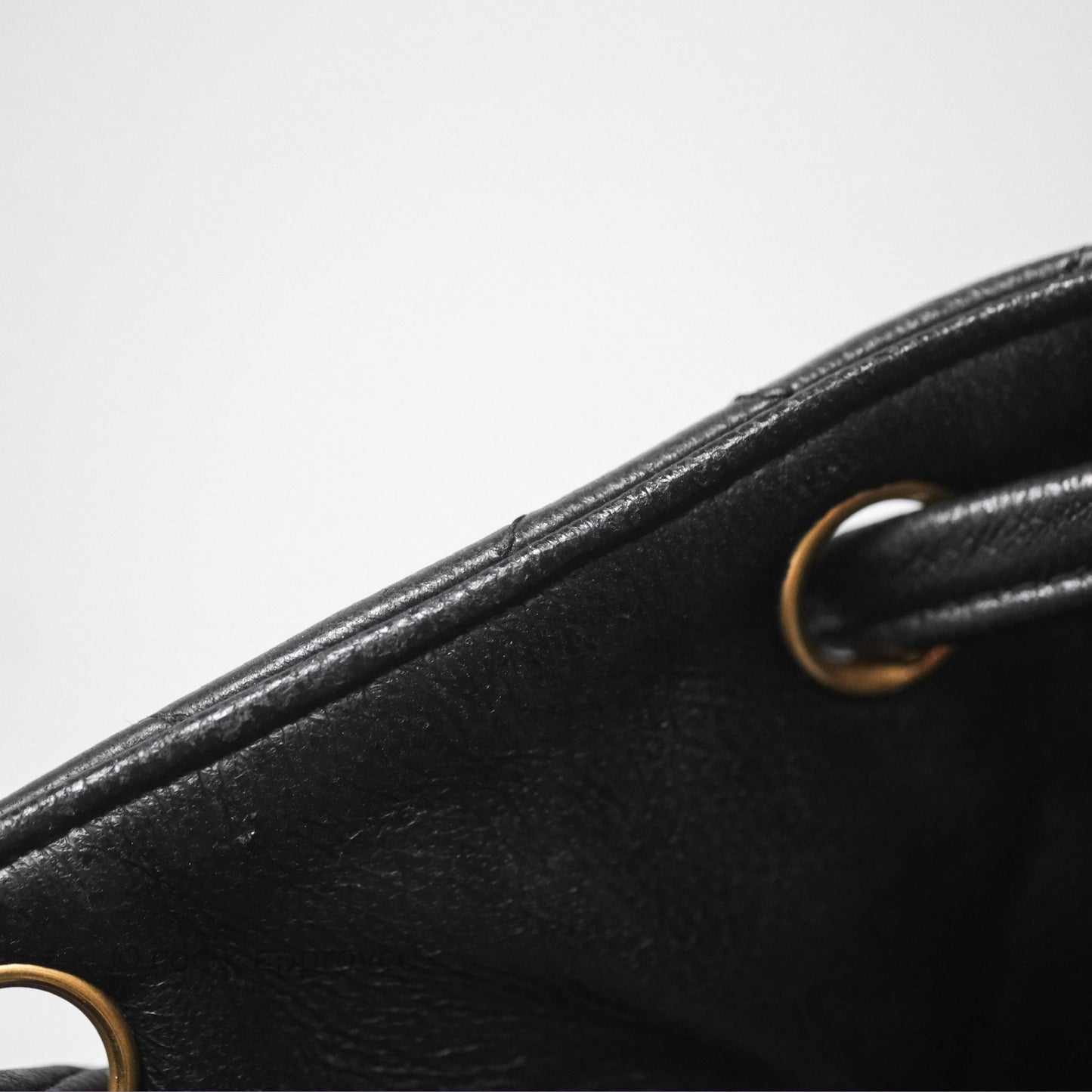 Chanel Vintage CC Duma Backpack Black Lambskin 24K Gold Hardware