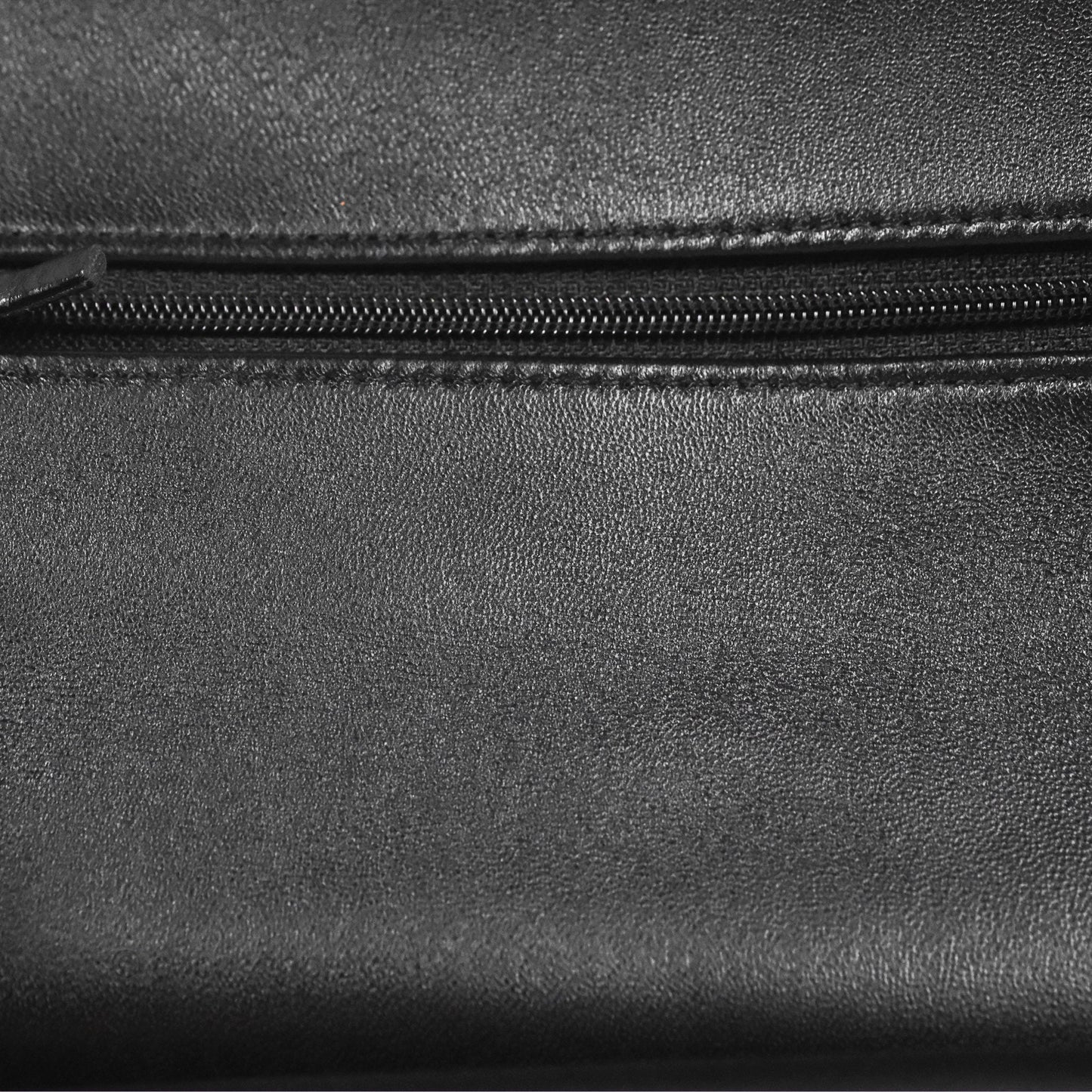 Chanel Classic M/L Medium Flap Quilted Black Lambskin Silver Hardware