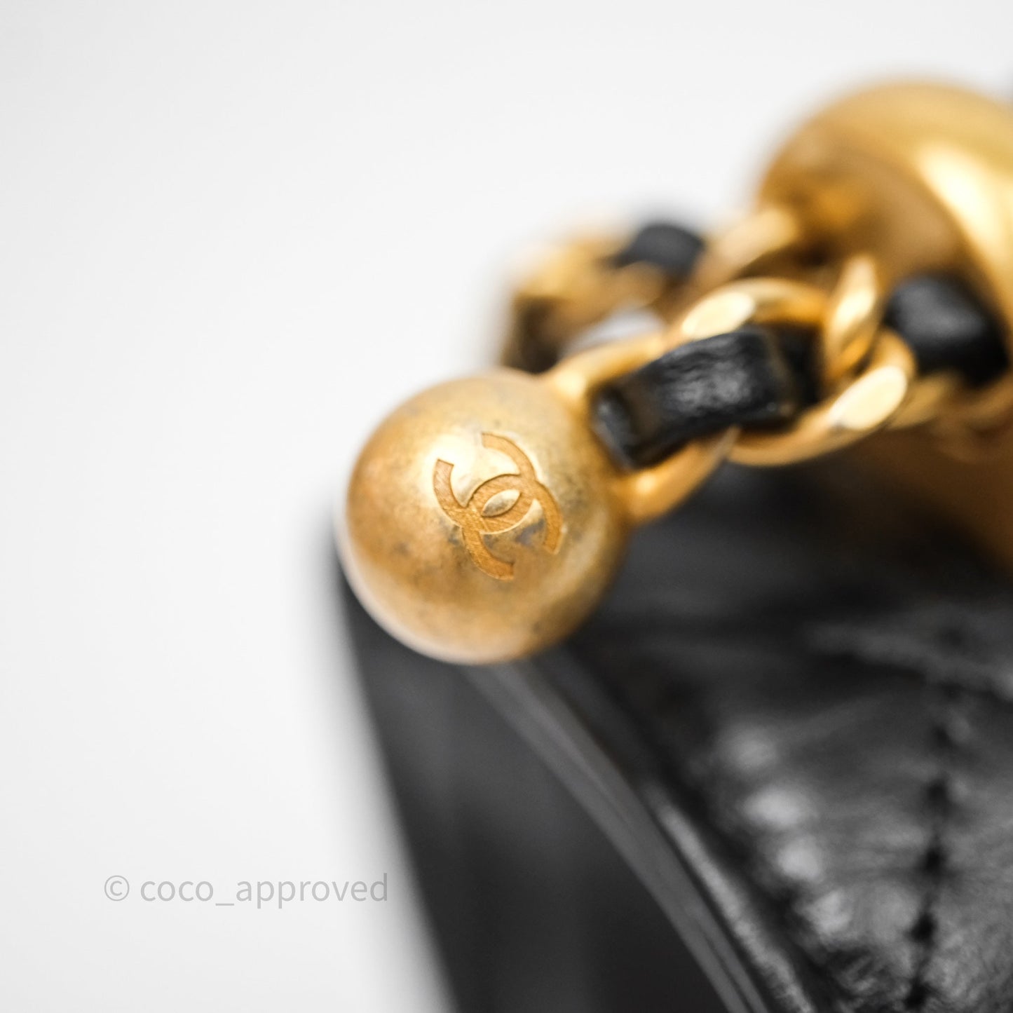 Chanel Mini Perfect Fit Adjustable Quilted Black Calfskin Aged Gold Hardware