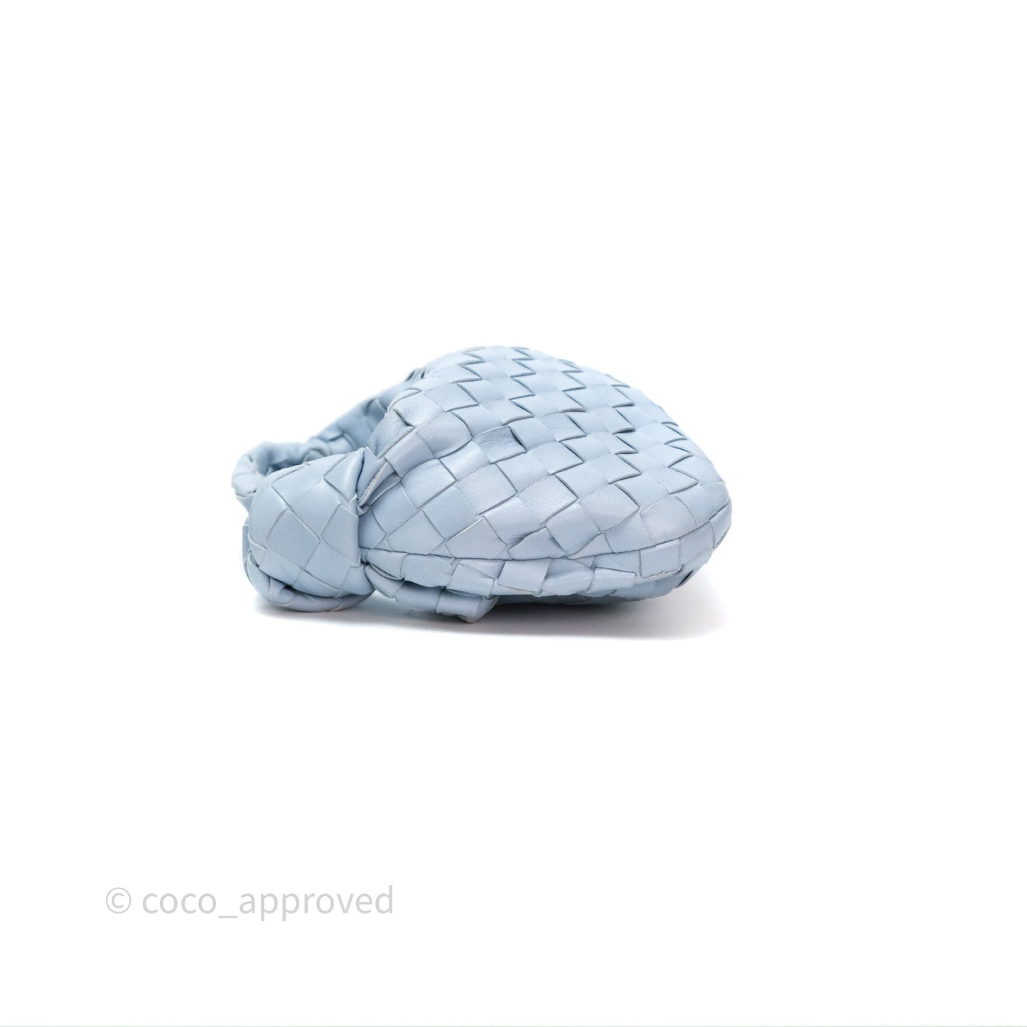 Bottega Veneta Mini Jodie Bag Intrecciato In Ice Lambskin Silver Hardware⁣⁣
