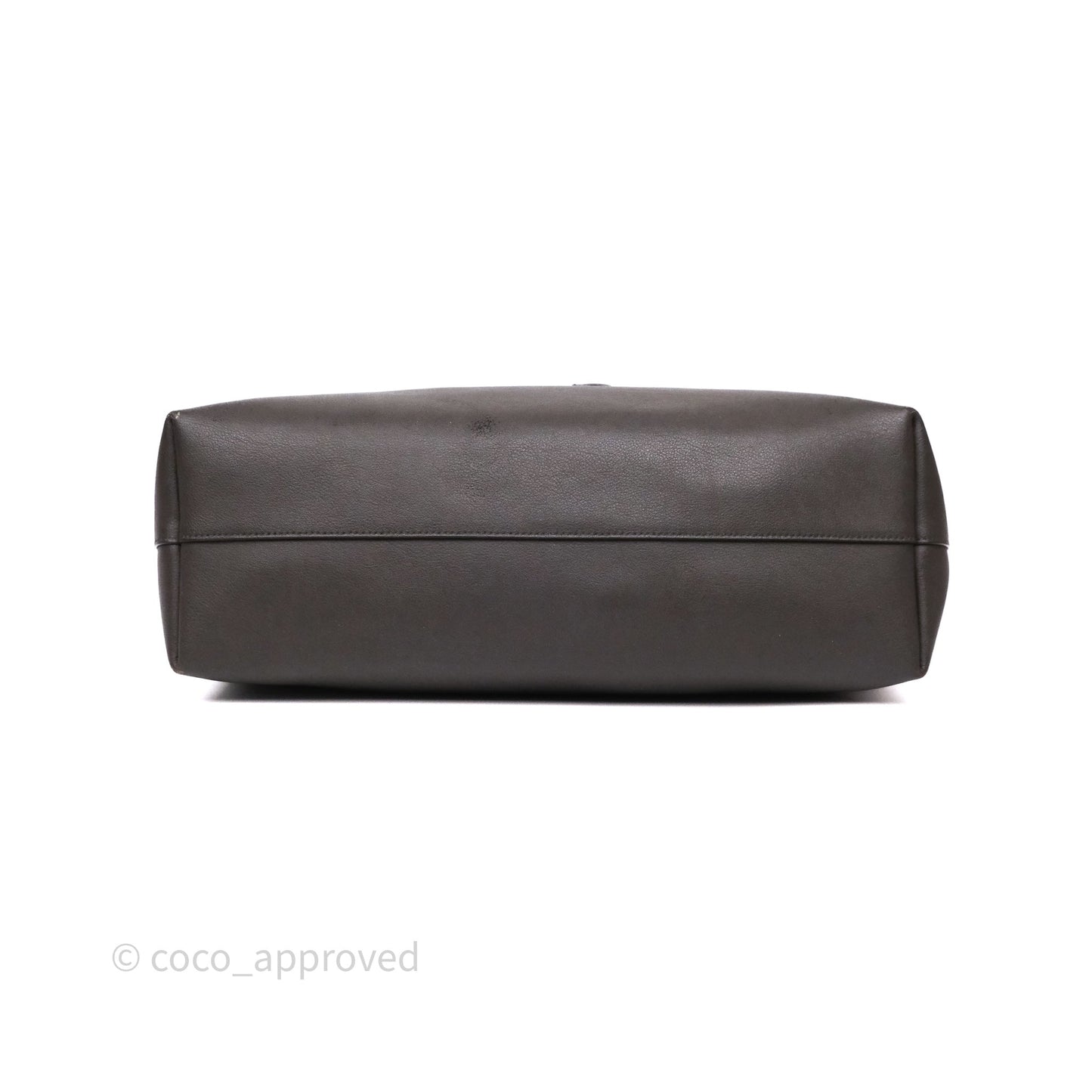 Saint Laurent Large Shopping Tote Dark Grey Calfskin