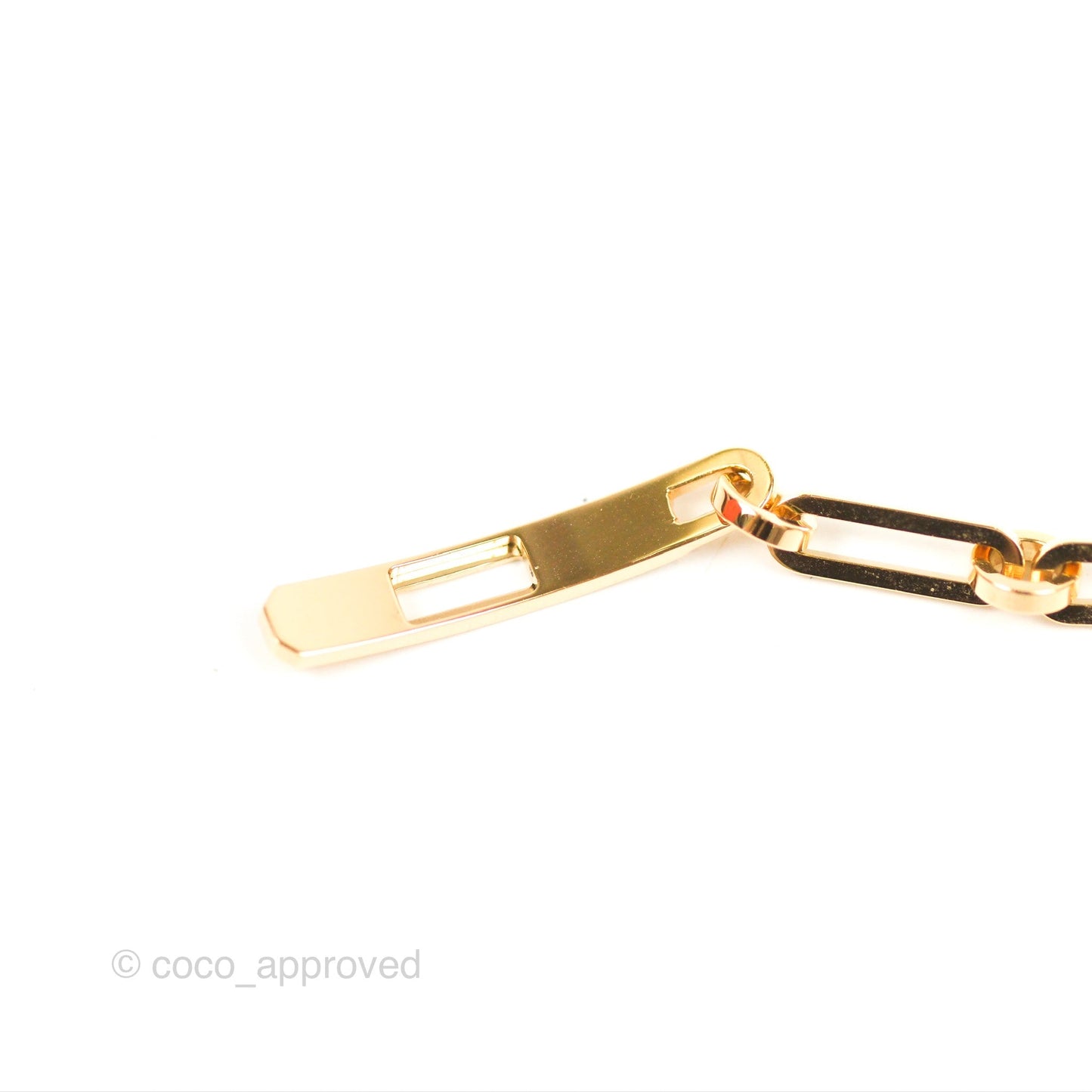 Hermès Kelly Chaine Bracelet 4 Diamond Gold Tone