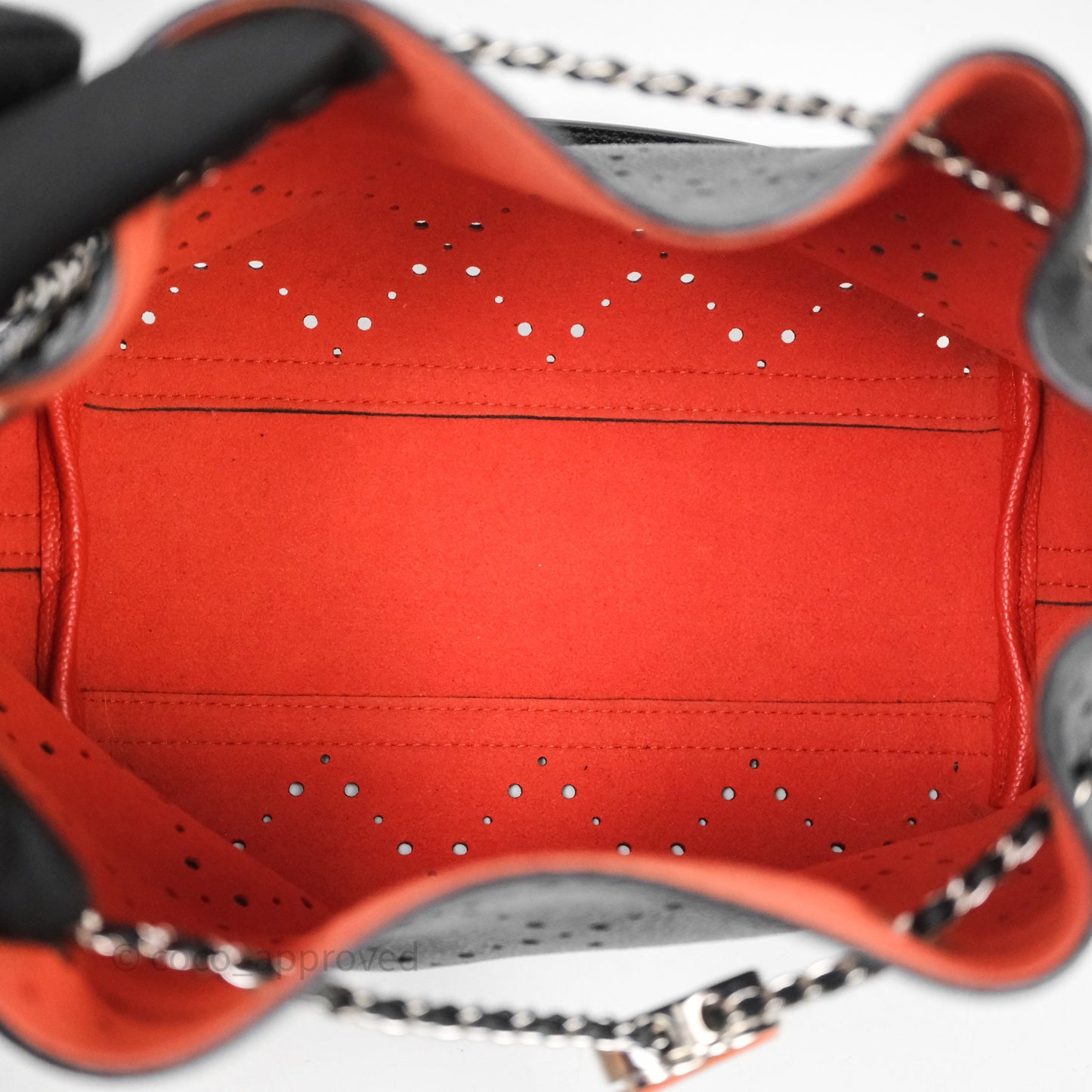 Chanel CC Drawstring Bucket Bag Black Caviar