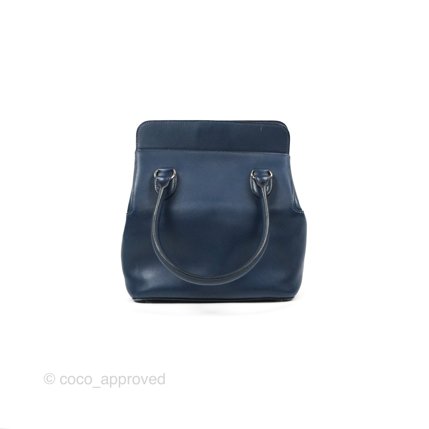 Hermès ToolBox 20 Navy Swift Palladium Hardware