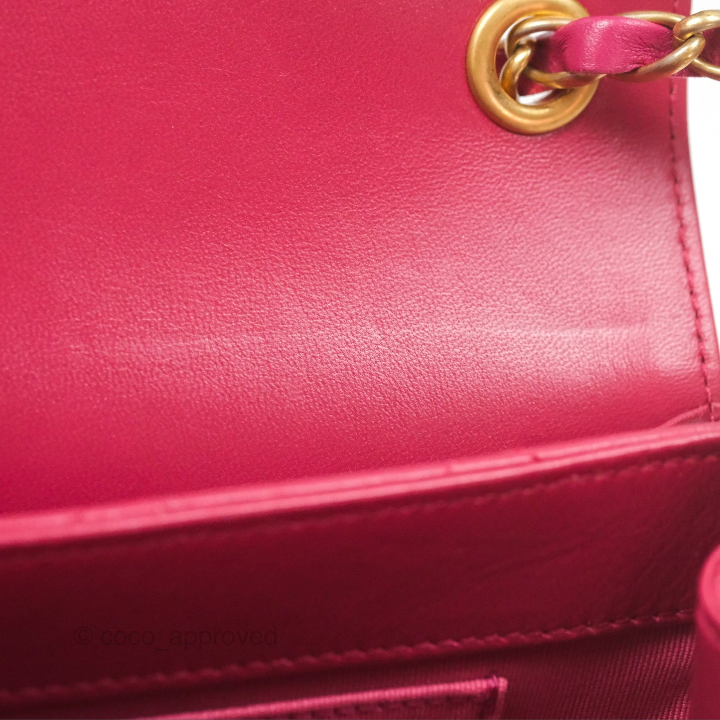 Chanel Diamond Lock CC Flap Bag Pink Lambskin Gold Hardware