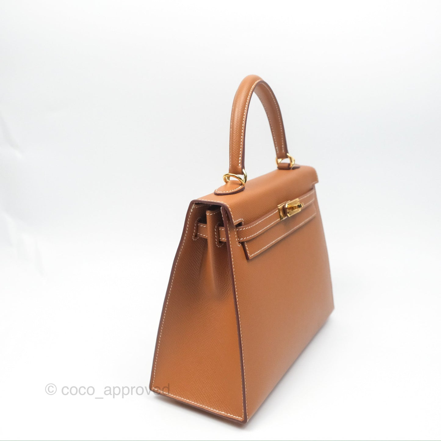 Hermès Kelly 25 Sellier Gold Epsom Gold Hardware