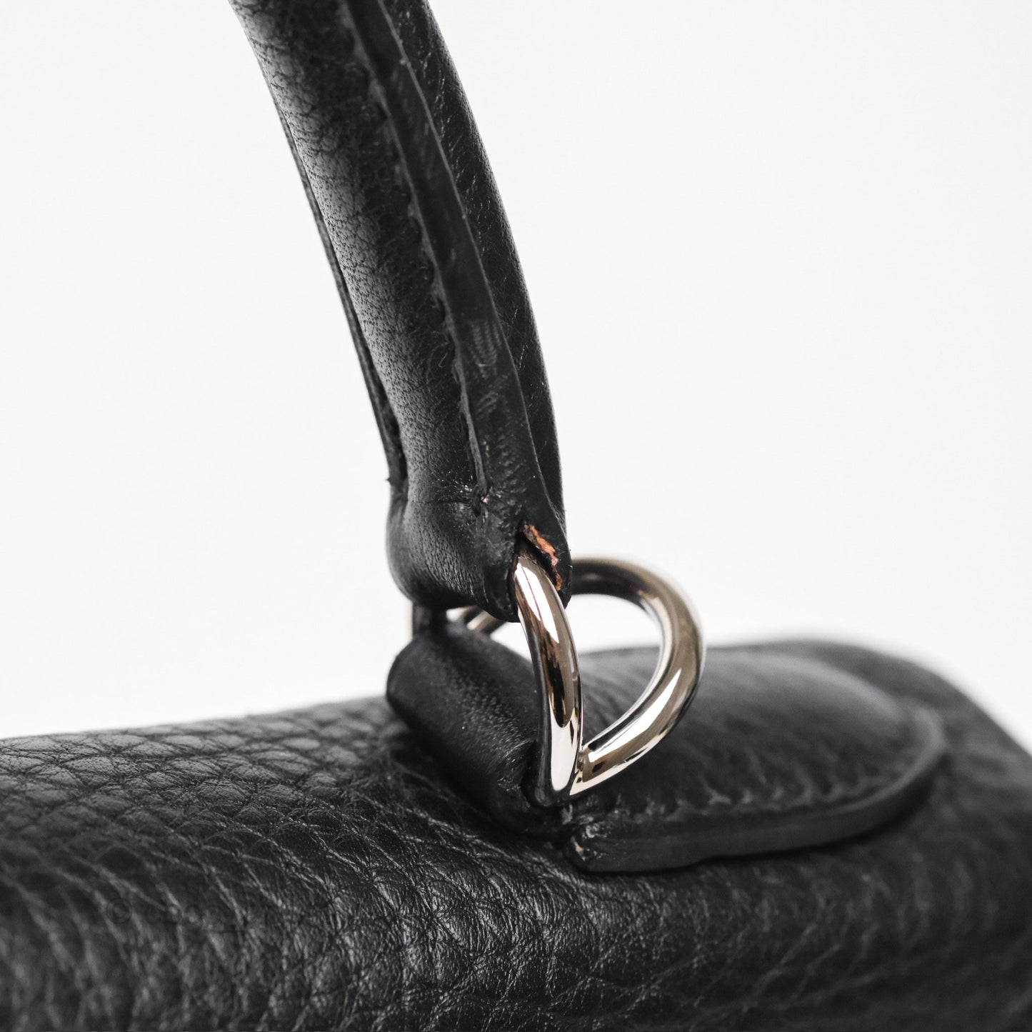 Hermès Kelly 28 Retourne Noir Black 89 Clemence Palladium Hardware