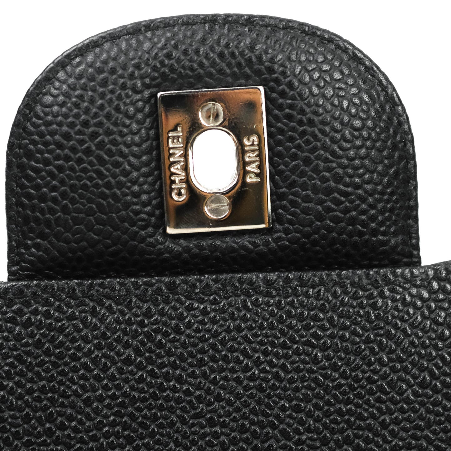 Chanel Jumbo Double Flap Black Caviar Silver Hardware⁣⁣
