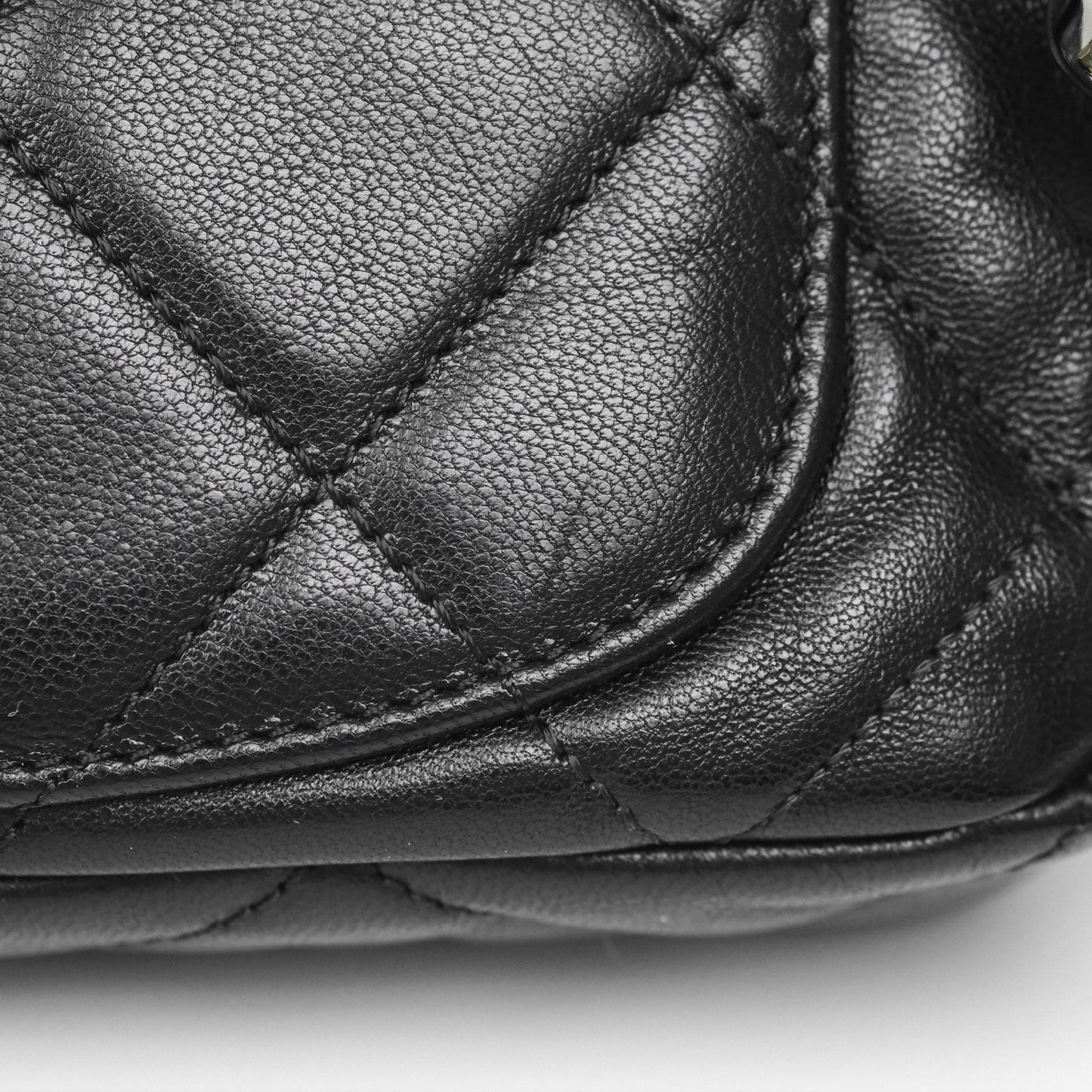 Chanel 19 Waist Bag Black Goatskin Mixed Hardware
