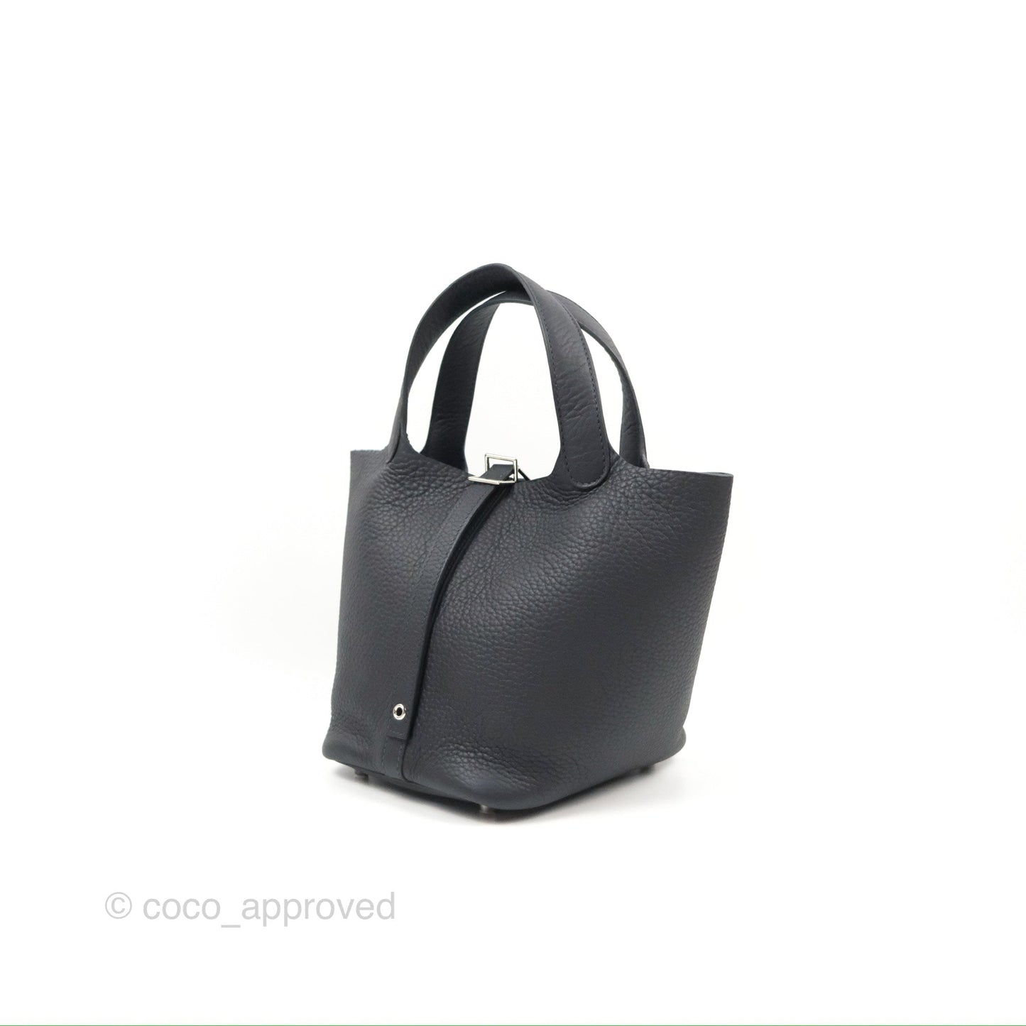 Hermès Picotin 18 Caban Clemence Palladium Hardware