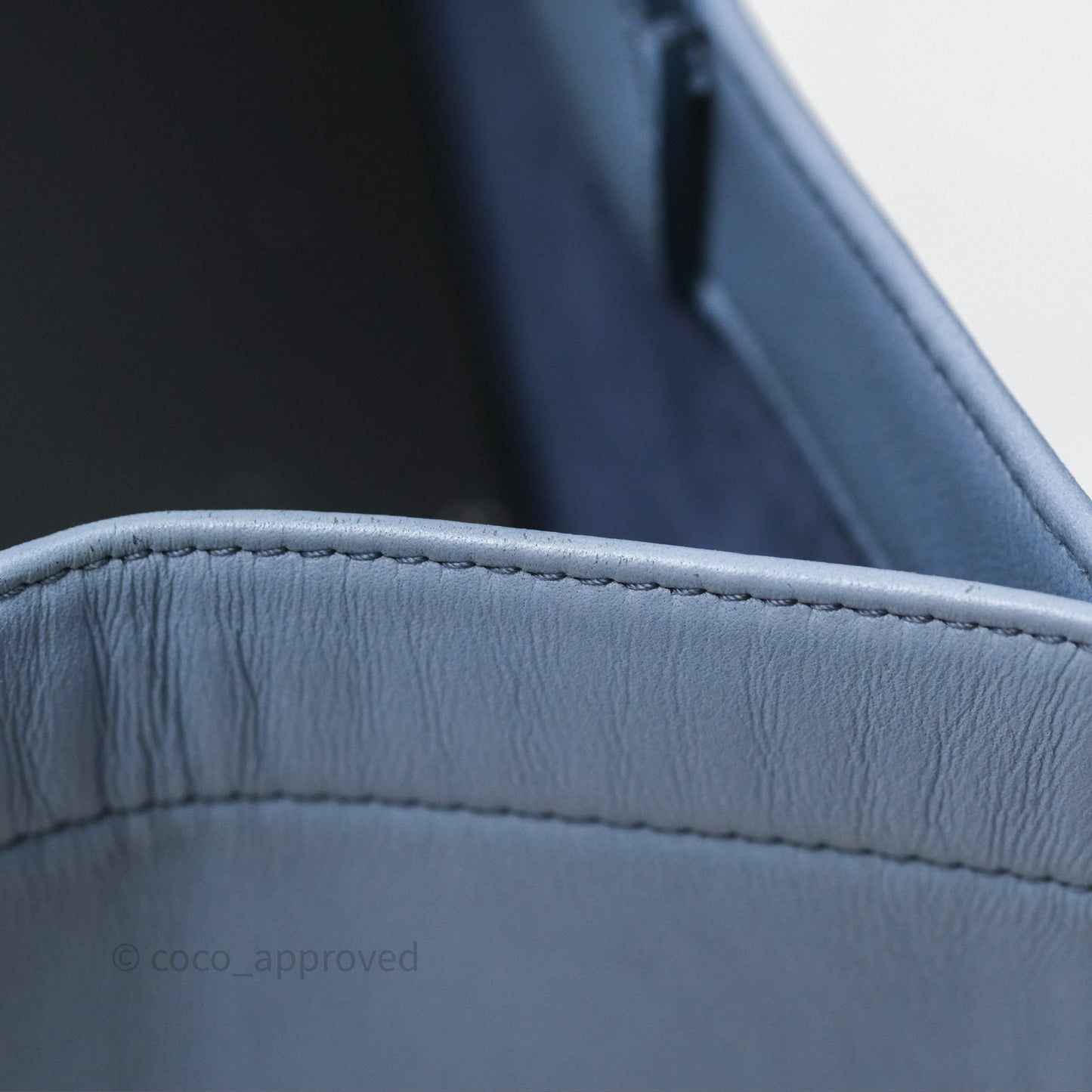 Christian Dior Medium Book Tote Blue Calfskin
