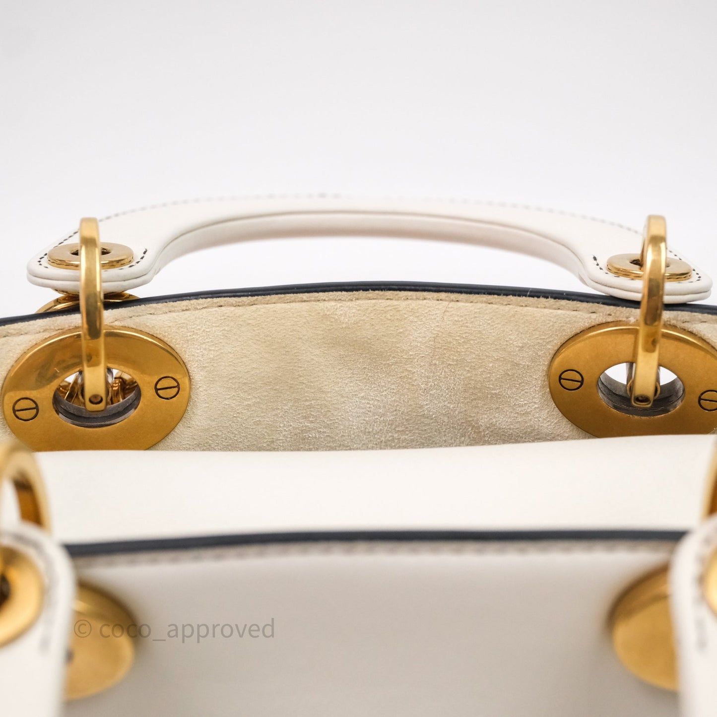 Christian Dior Mini Lady Dior Niki De Saint Phalle Calfskin White