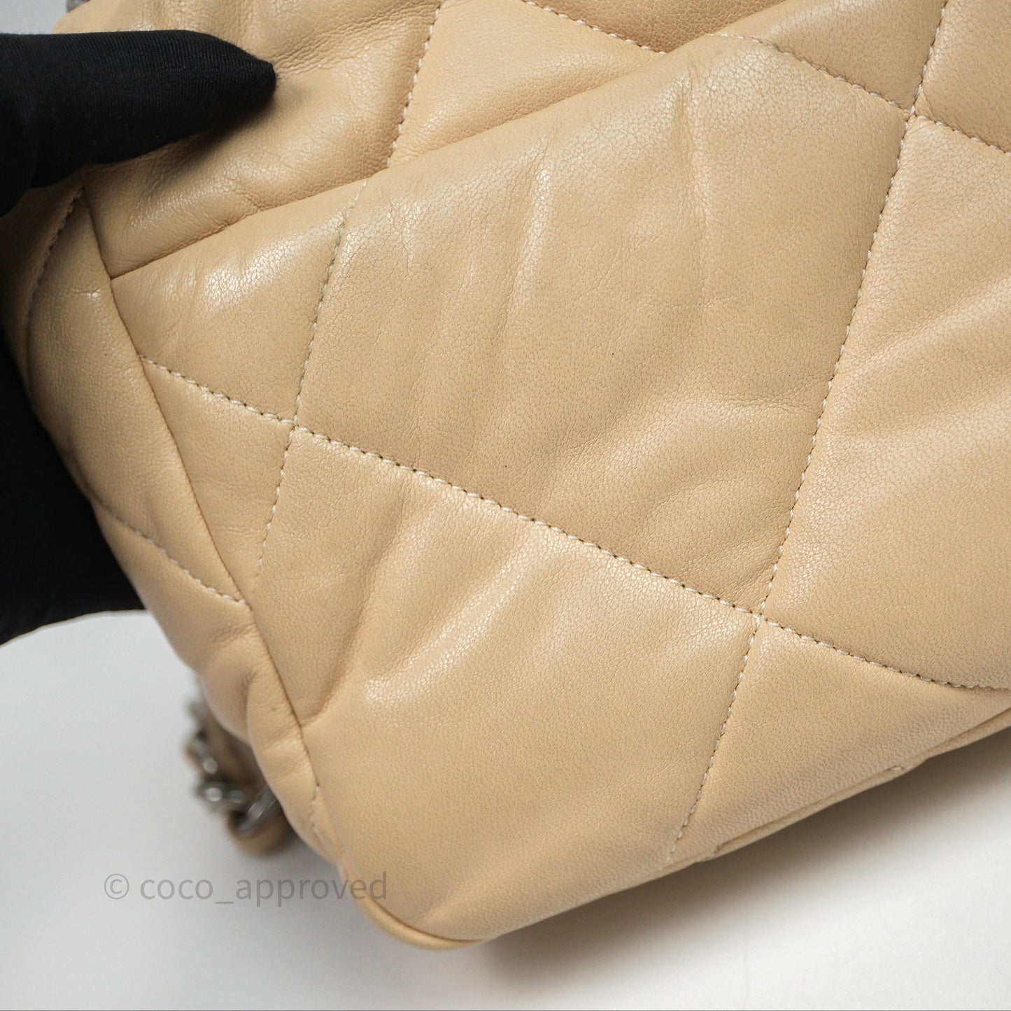Chanel 19 Small Beige Mixed Hardware