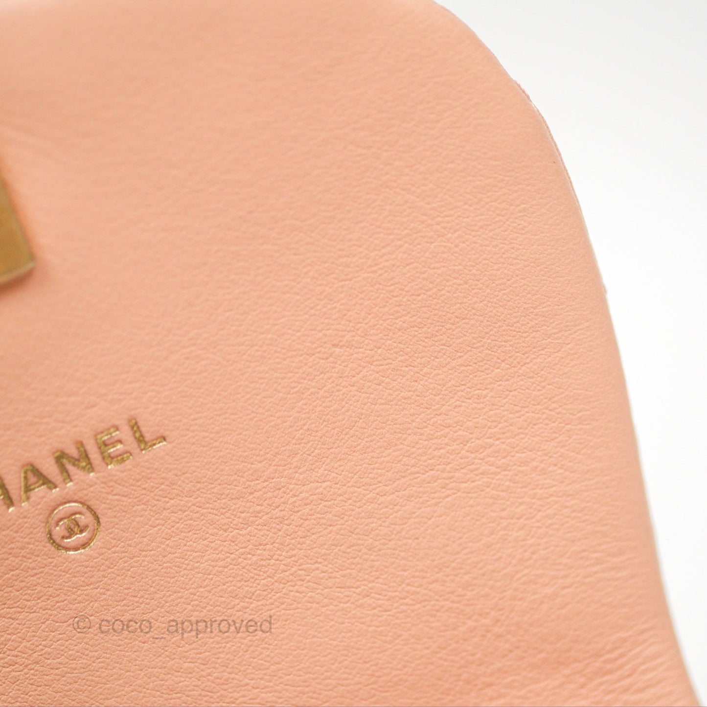 Chanel Mini Clutch with Chain Beige Calfskin Aged Gold Hardware