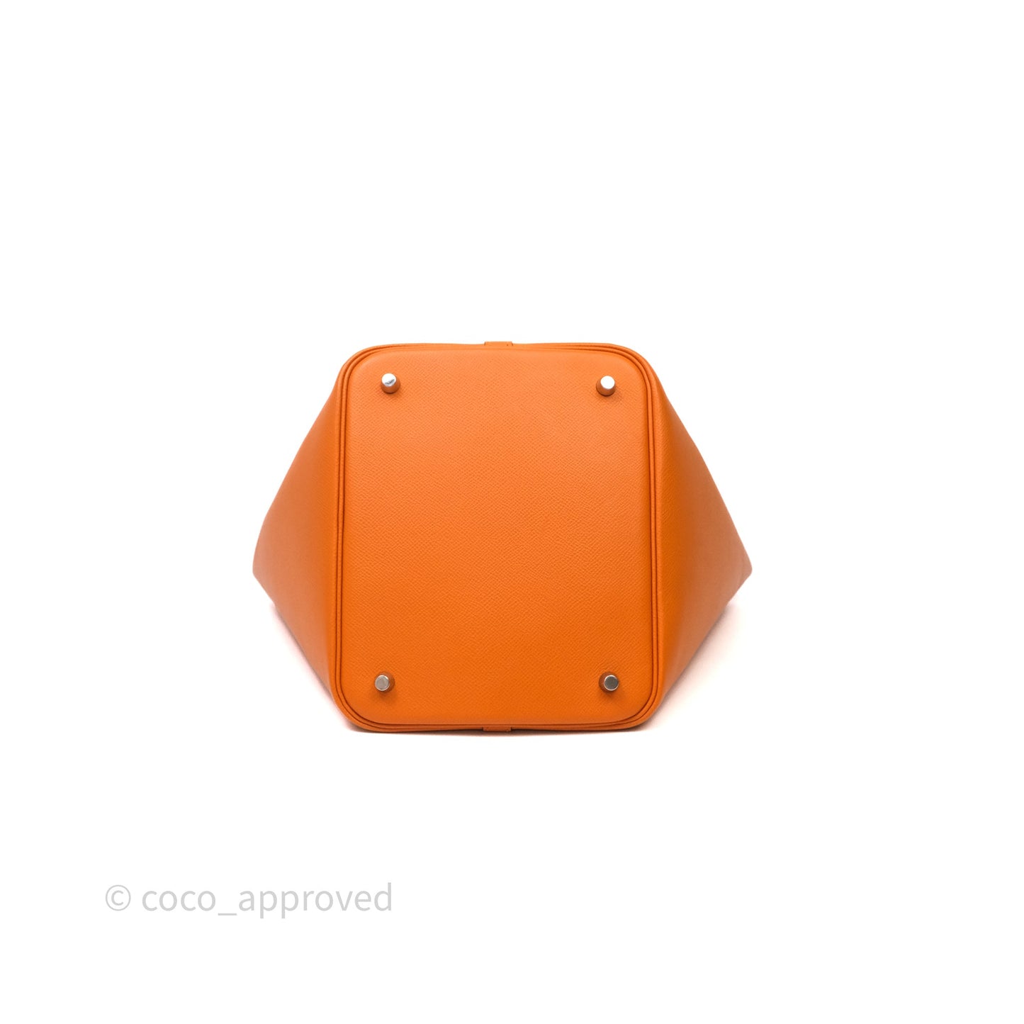 Hermès Tressage De Cuir Picotin Lock 22 Abricot I9/ Rose Azalée 8W/ Gold 37 Epsom Palladium Hardware