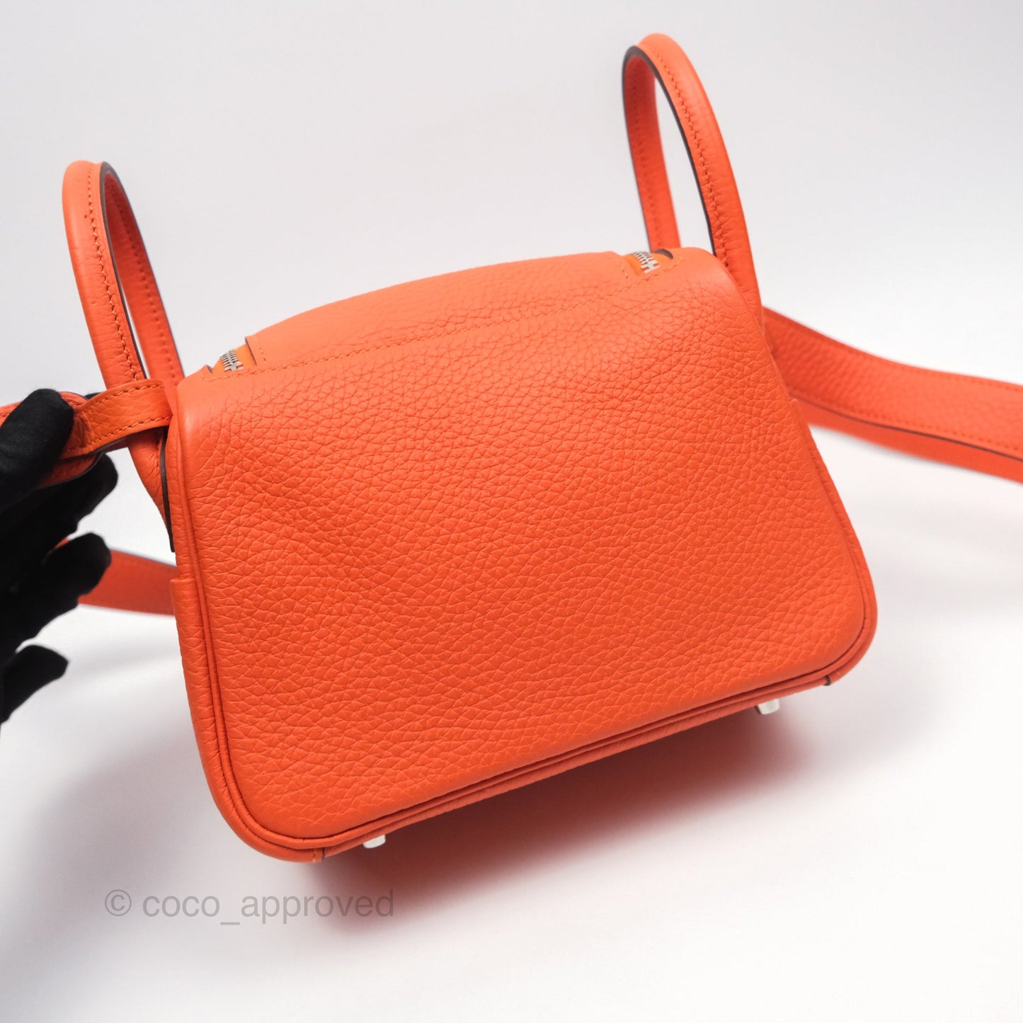Hermès Mini Lindy 20 Clemence Palladium Hardware