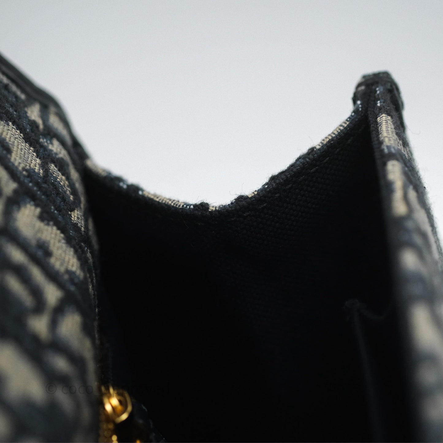 Christian Dior 30 Montaigne with Chain Blue Dior Oblique Jacquard