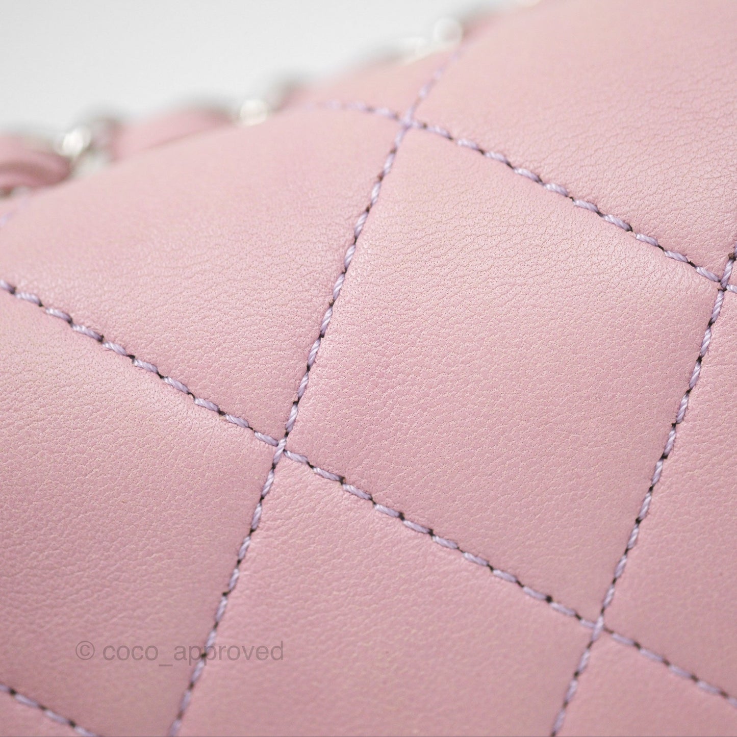 Chanel Medium Bicolor CC Chain Flap Pink/Black Lambskin Silver Hardware