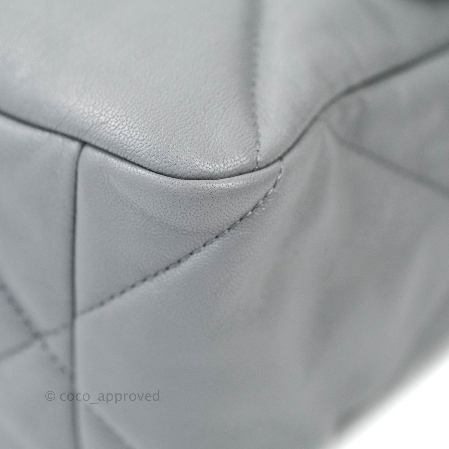 Chanel 19 Medium Grey Mixed Hardware Goatskin