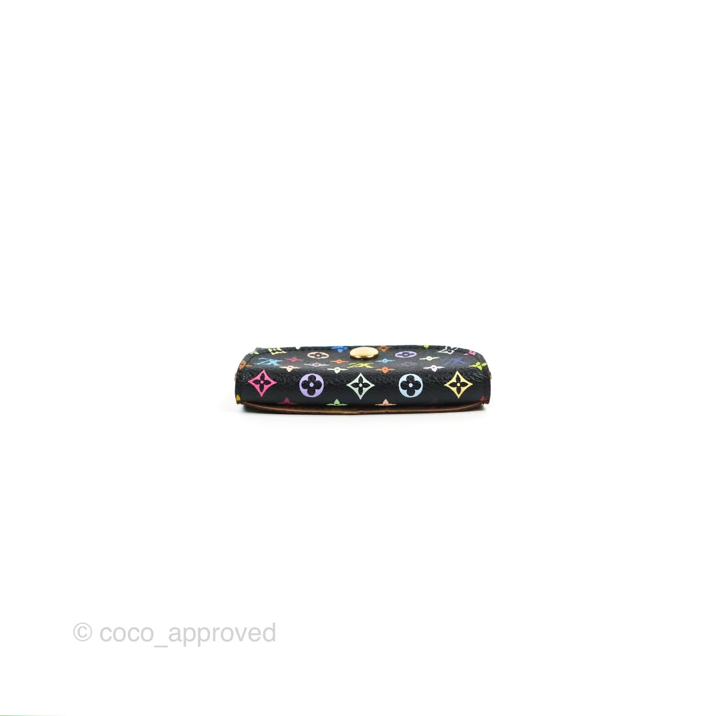 Louis Vuitton Monogram Multicolor Business Card Holder Black