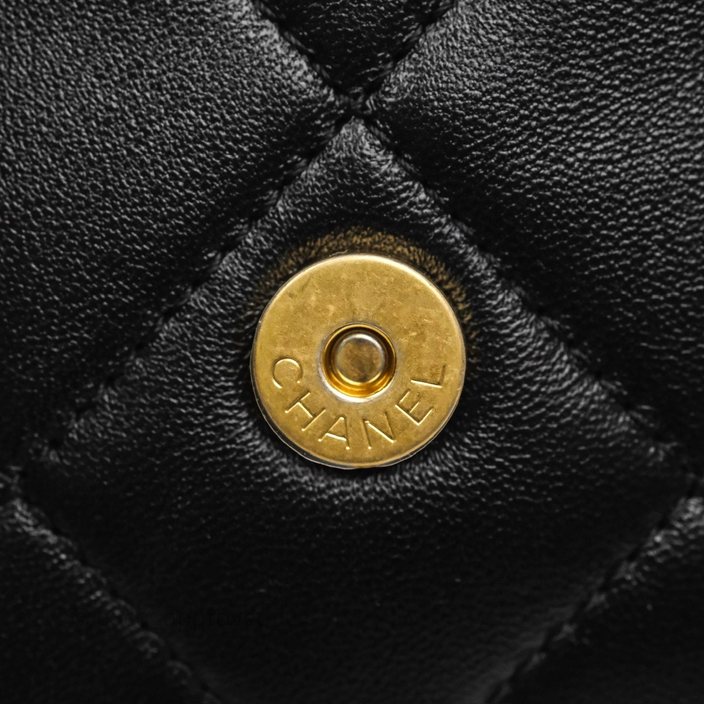 Chanel Quilted Large Trendy Double Pocket Hobo Black Lambskin Gold Hardware
