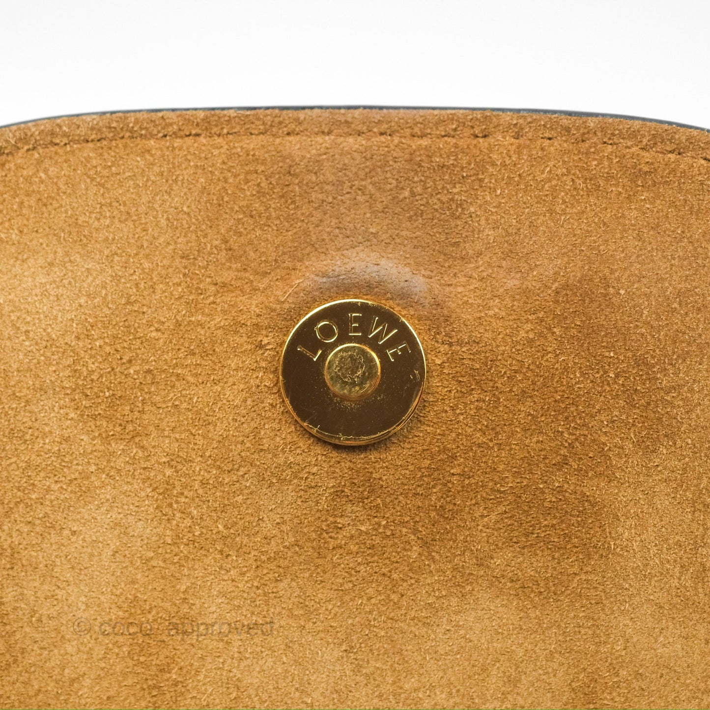 Loewe Mini Gate Dual Bag Soft Calfskin & Jacquard Strap Autumn Green