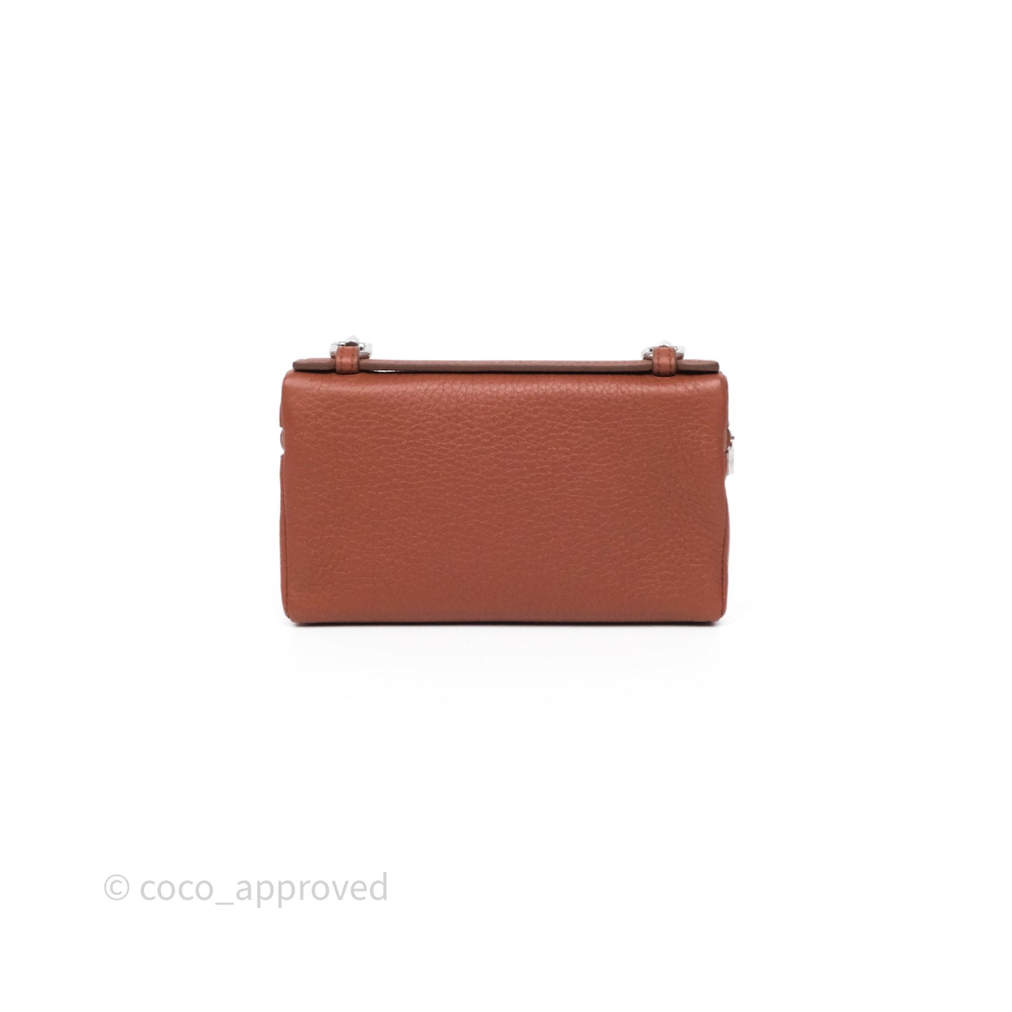 Loro Piana Extra Pocket Mini Pouch Kummel Grained Calfskin