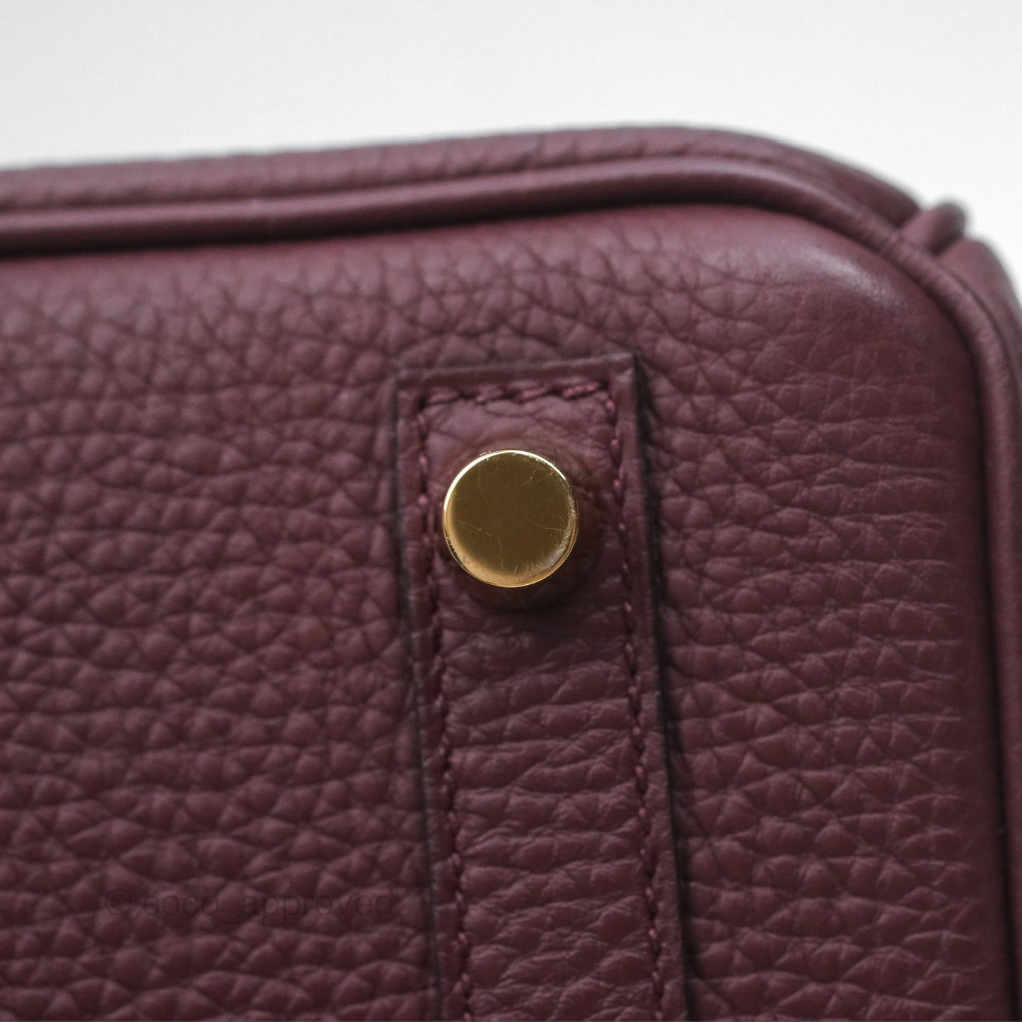 Hermès Birkin 25 Retourne Bordeaux Togo Gold Hardware
