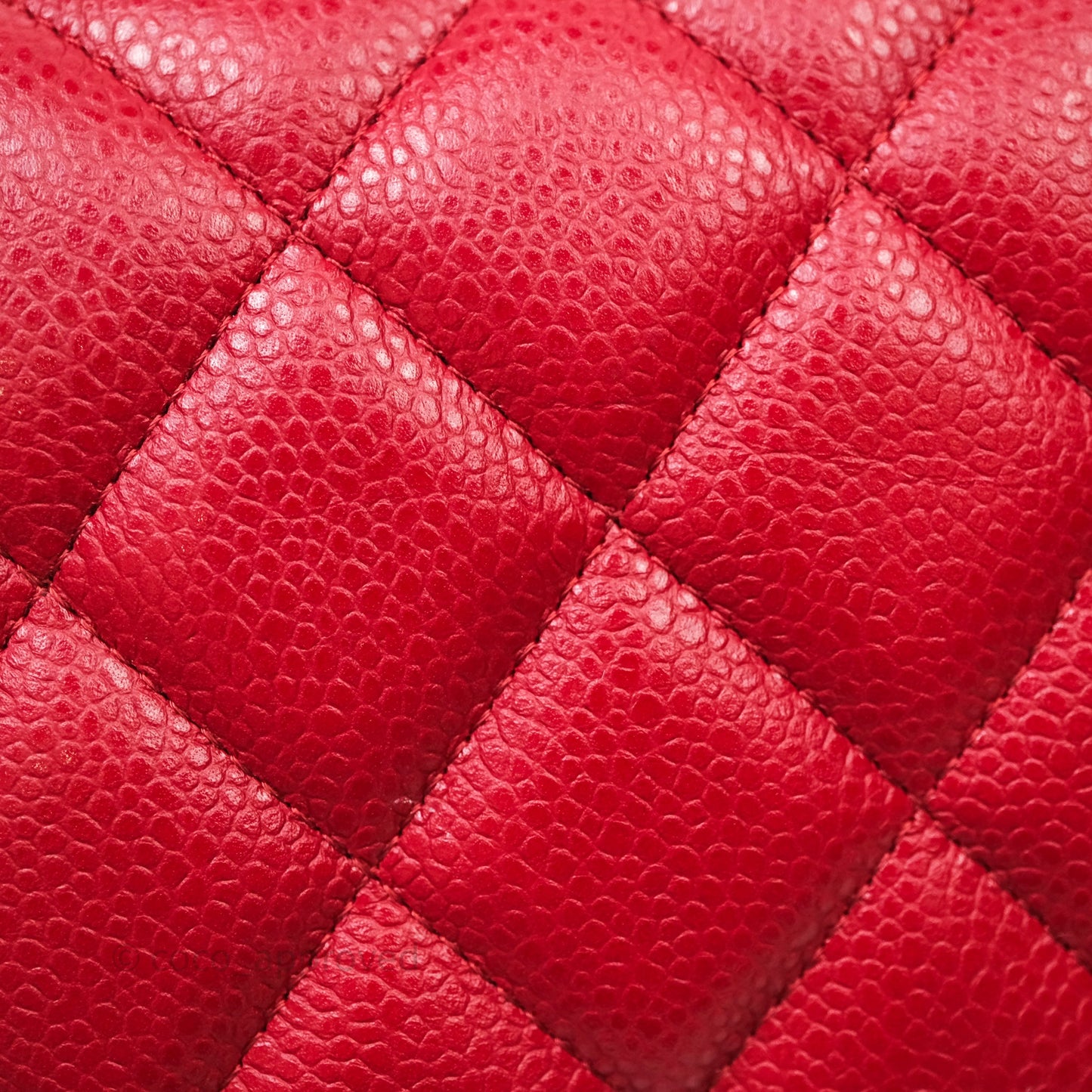 Chanel Jumbo Double Flap Red Caviar Silver Hardware⁣⁣