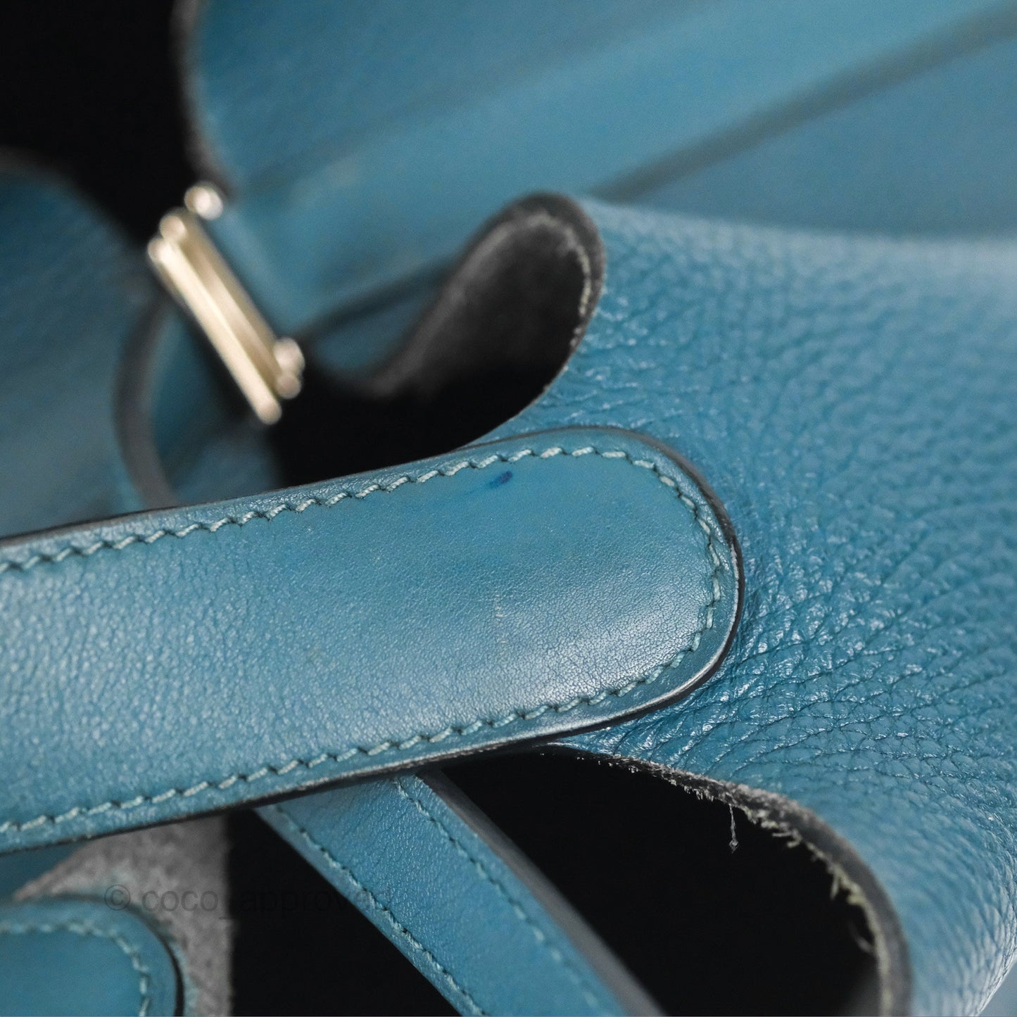 Hermès Picotin 22 Vert Bosphore Clemence Silver Hardware