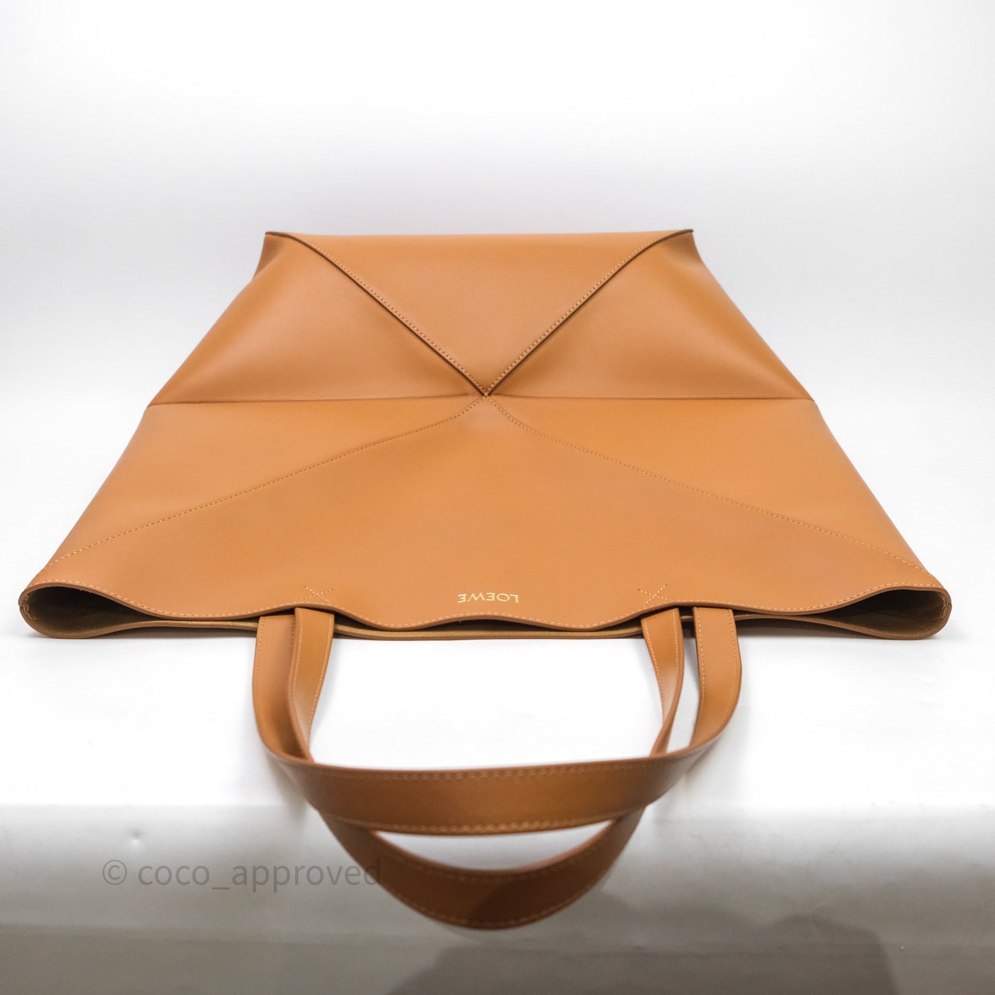 Loewe Puzzle Fold XL Warm Desert Leather Tote Bag